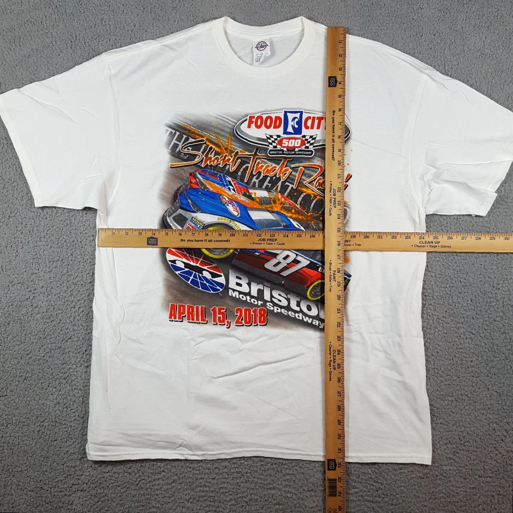 Delta NASCAR Short Track Racing Tee Men's Size 2XL Retro Food City Bristol Car T Shirt Size US XXL / EU 58 / 5 - 7 Thumbnail