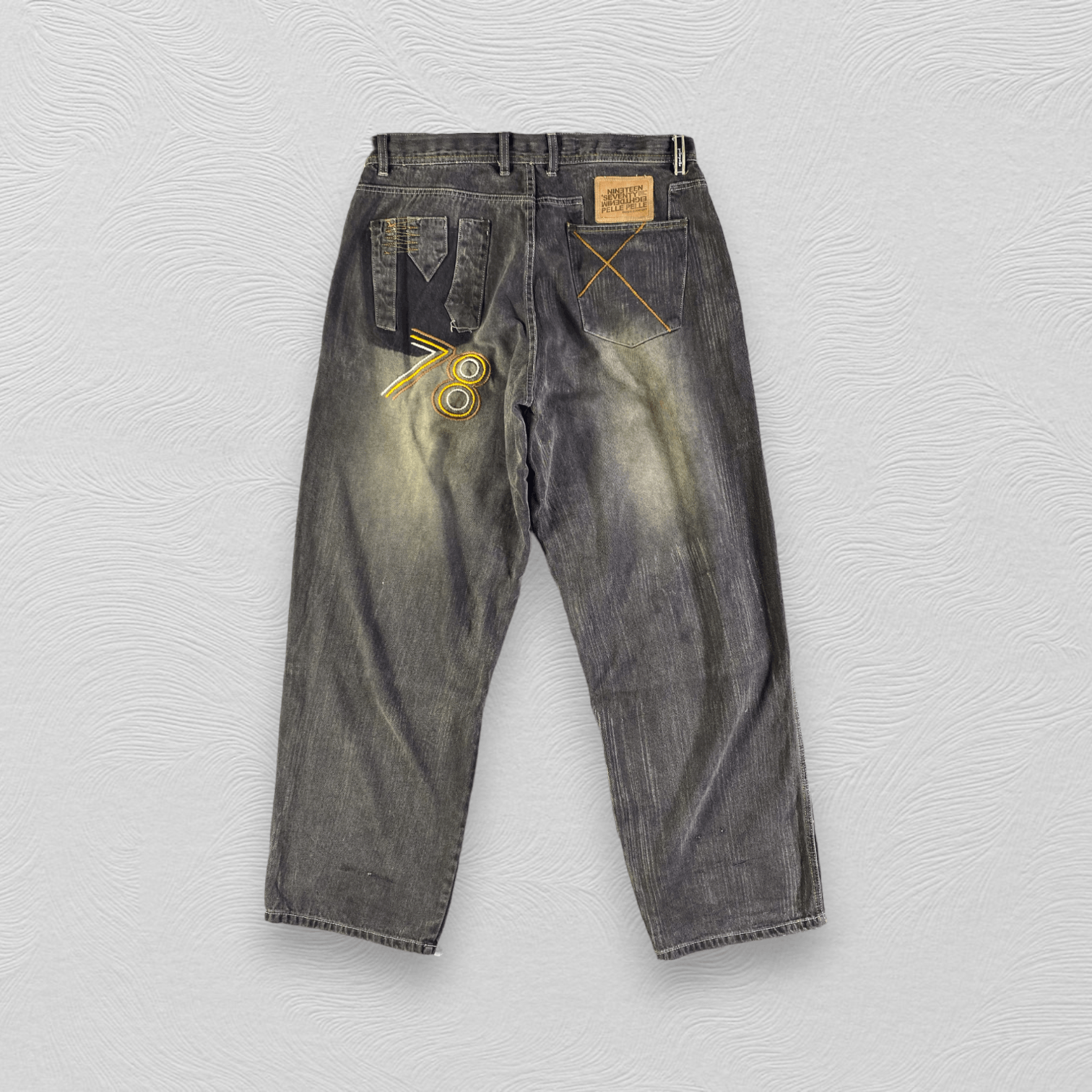 Pelle Pelle Pelle Pelle Bagy Jeans Faded Black Denim KJ3193 Size US 36 / EU 52 - 2 Thumbnail
