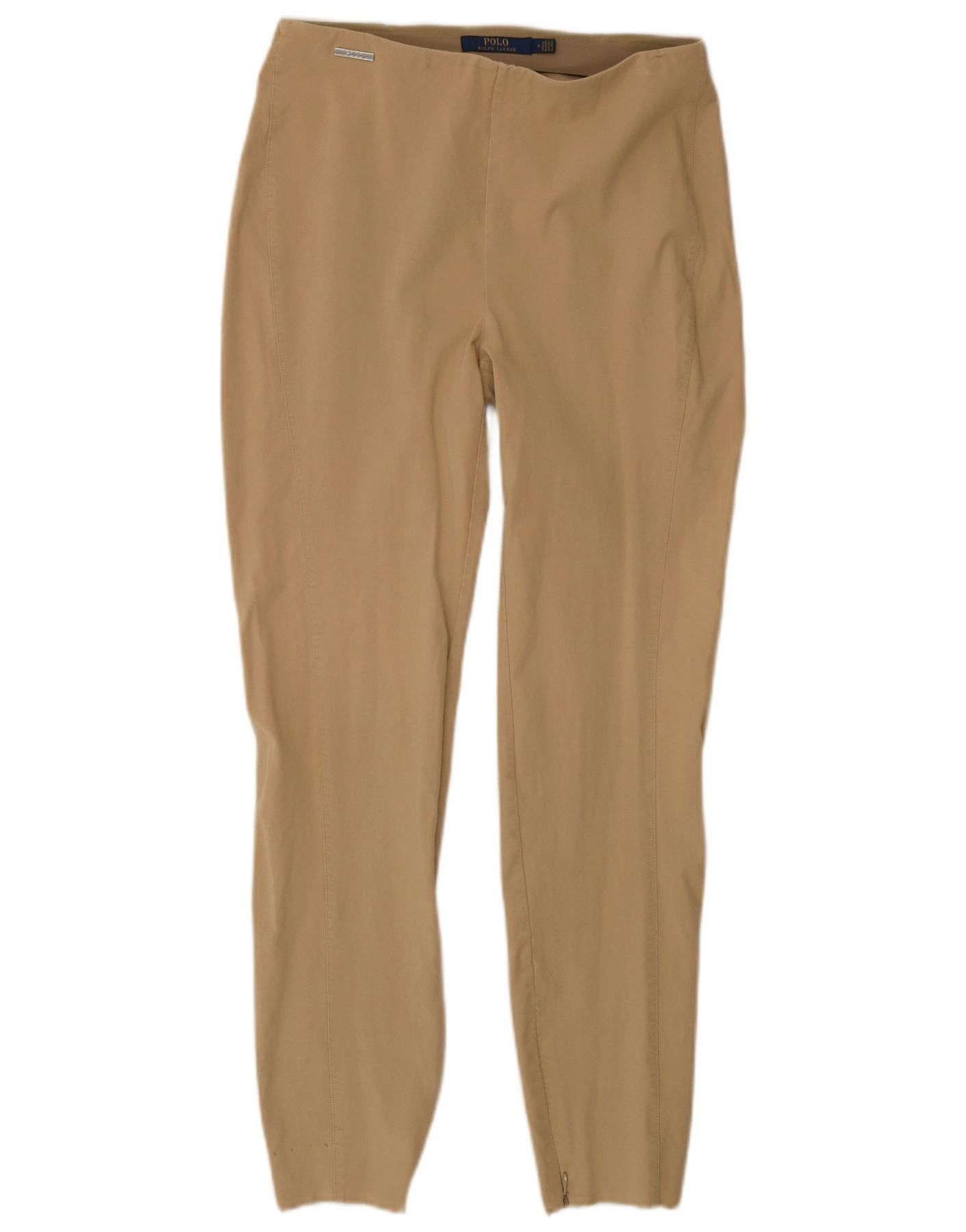 Polo Ralph Lauren Womens Slim Casual Trousers US 4 Small W24 L28 Beige Size 25" / US 0 / IT 36 - 1 Thumbnail