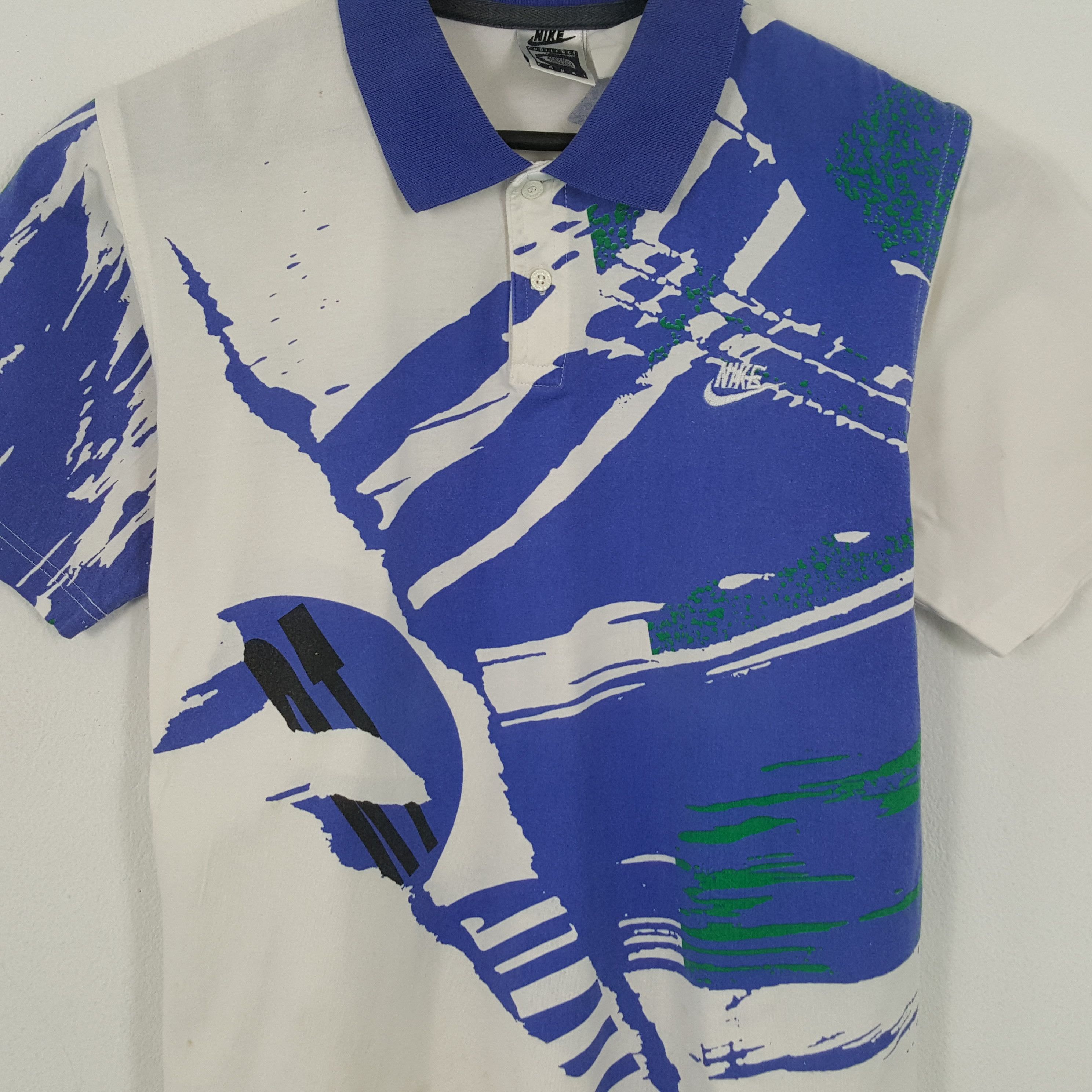 Nike × Vintage NIKE Polos Challenge Court Sports Style Size US M / EU 48-50 / 2 - 2 Thumbnail