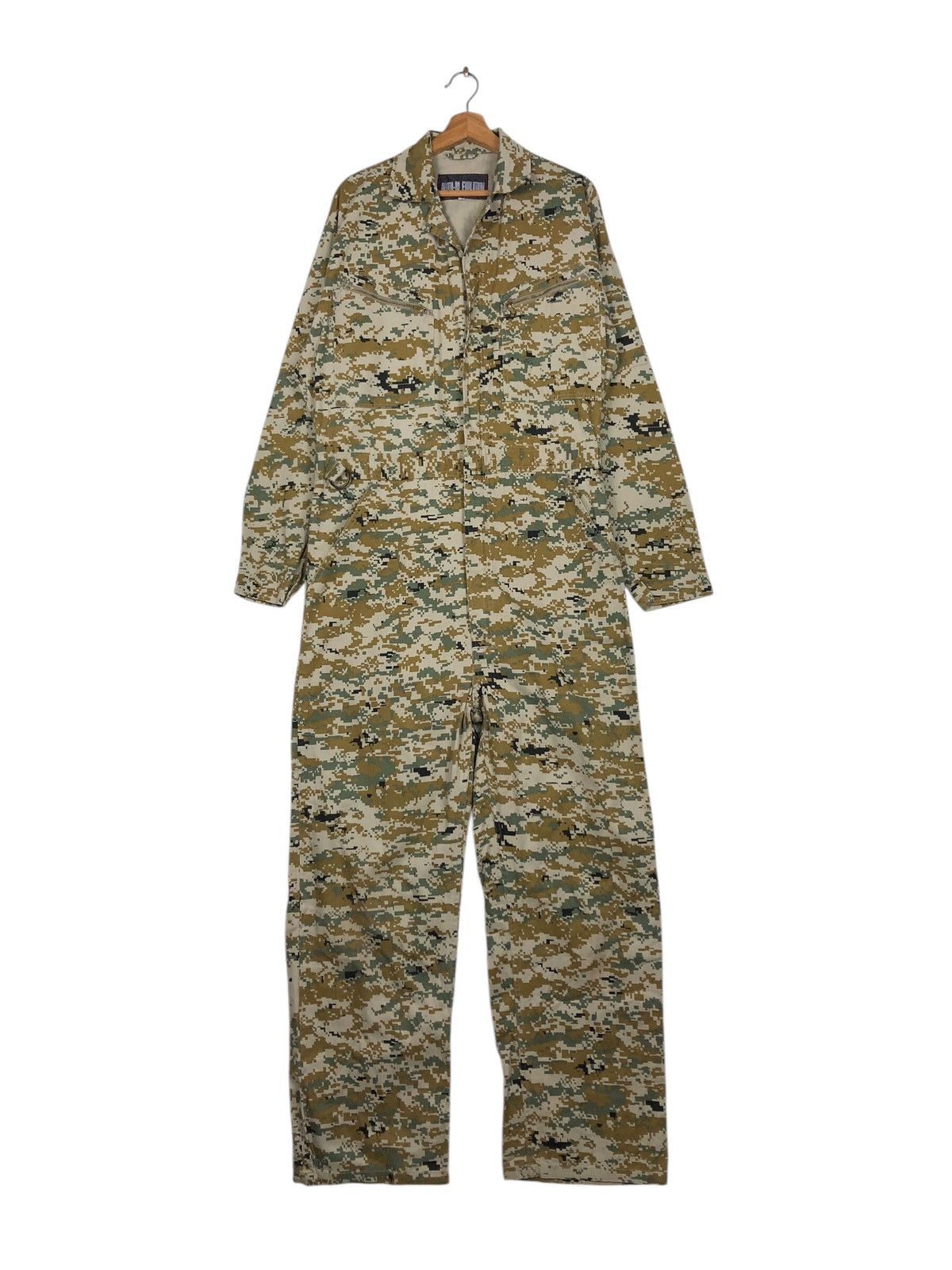 Japanese Brand Camouflage Military Design Jumper Coverall Auto Bi Evolutio Size US 38 / EU 54 - 2 Thumbnail