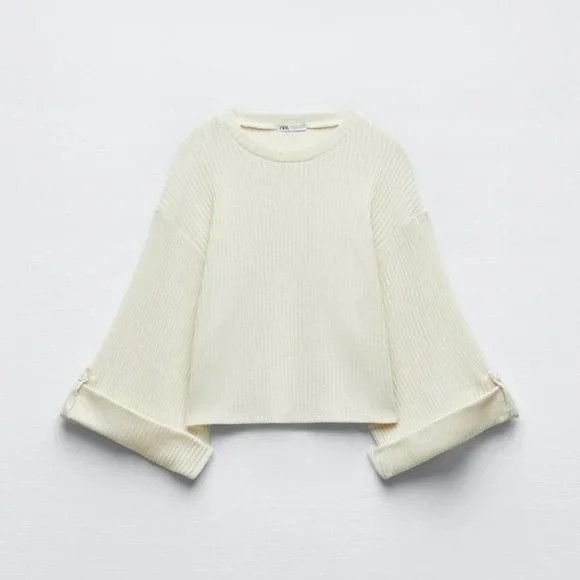 Zara Zara Ivory Ribbed Knit Set Size 27" / US 4 / IT 40 - 8 Thumbnail