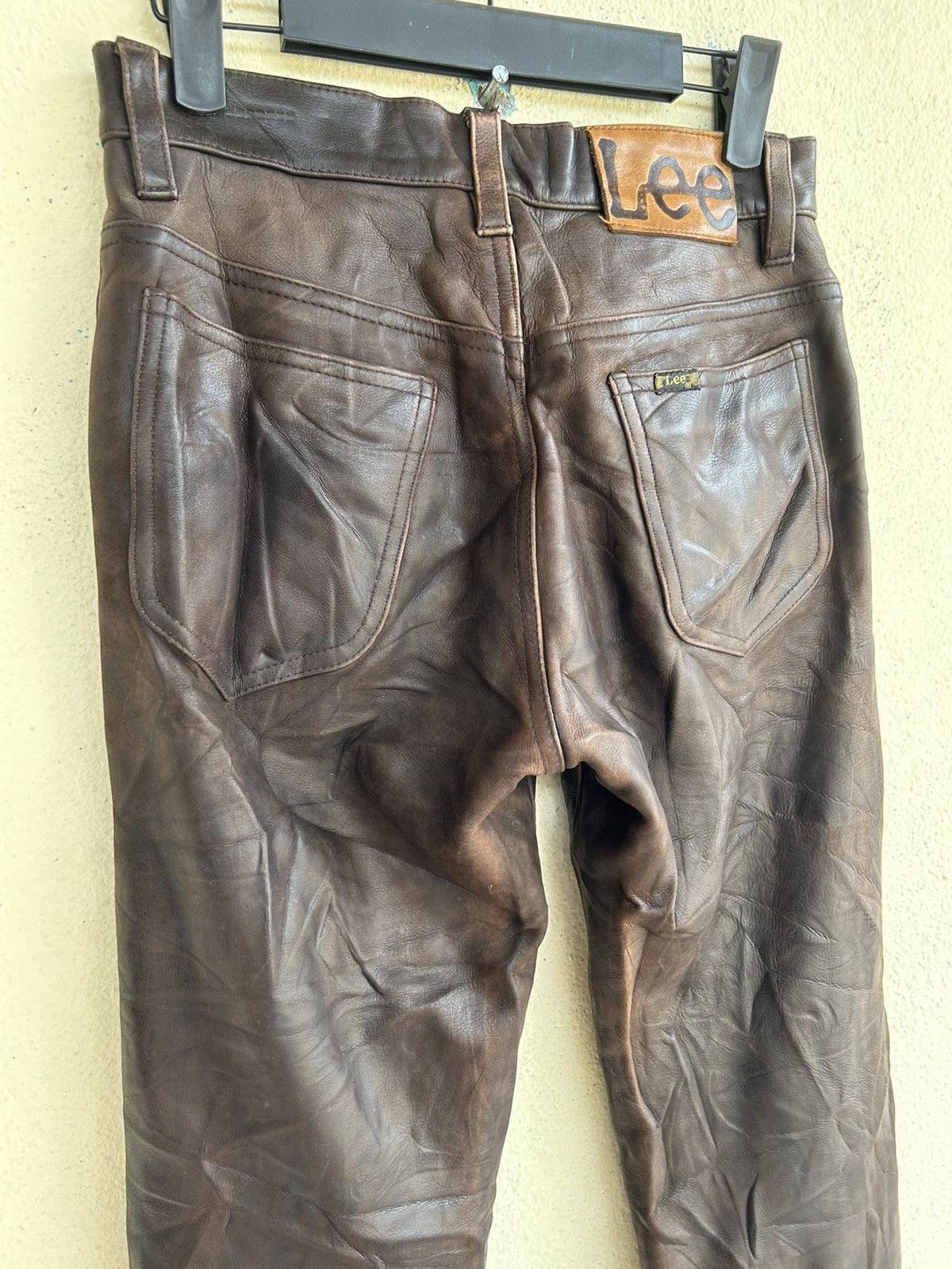 Genuine Leather × Lee Lee Riders Sanforized Boot Cut Leather Pant Size US 28 / EU 44 - 10 Thumbnail