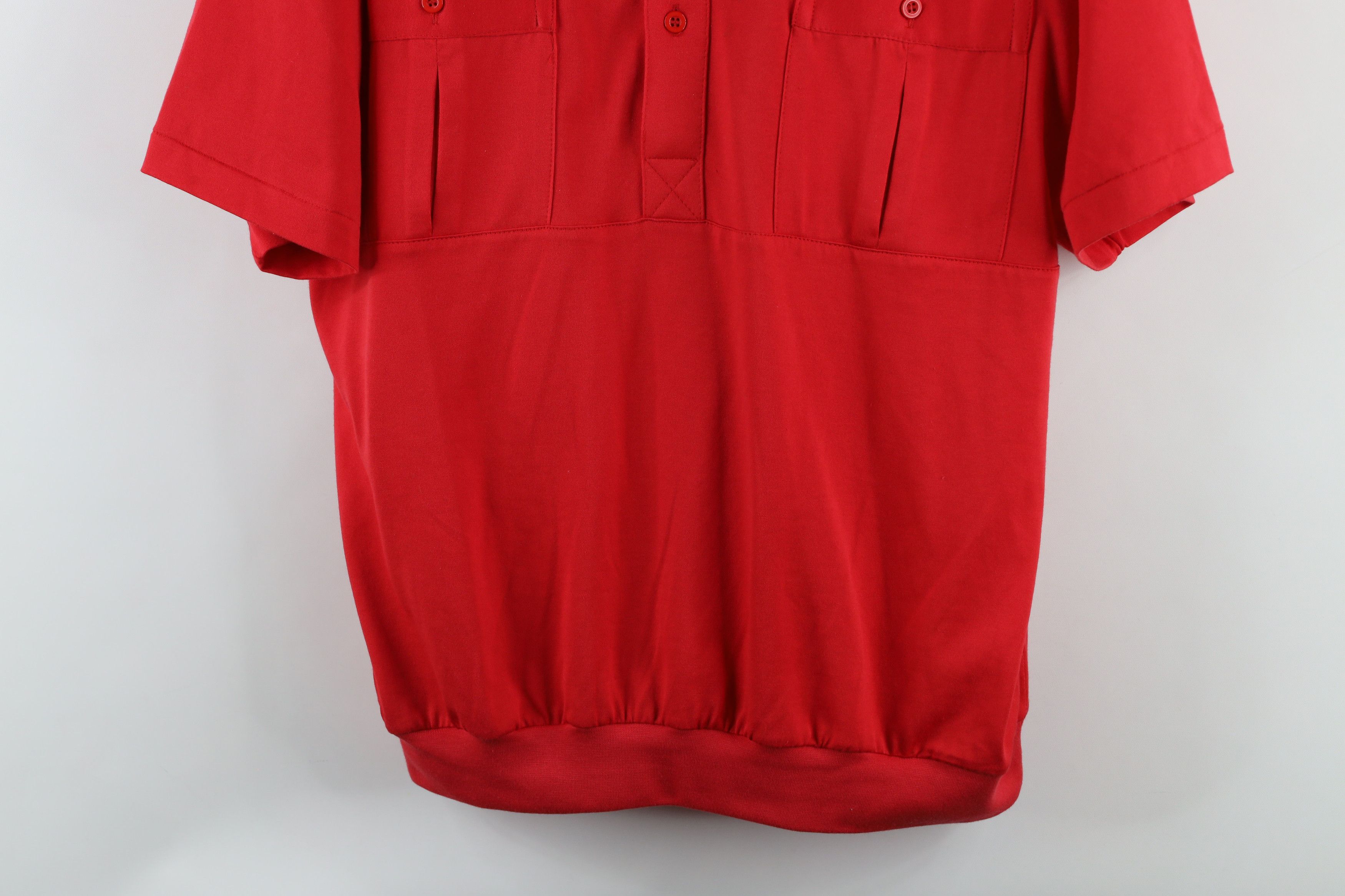 Vintage Vintage 90s Streetwear Collared Pullover Polo Shirt Red Size US M / EU 48-50 / 2 - 3 Thumbnail