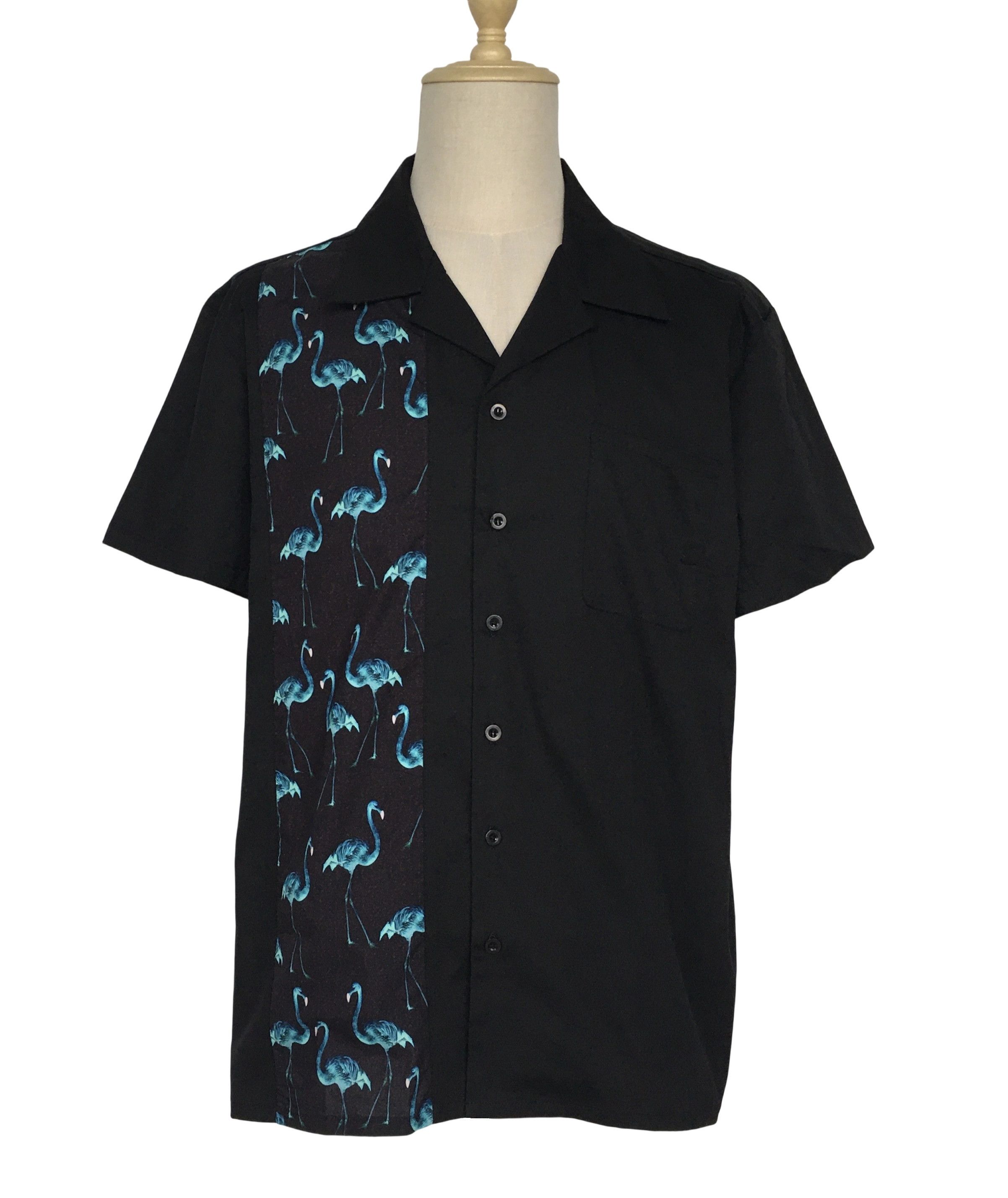 Other Black Casual Bowling Shirts Flamingo Panel Vintage Style Size US XXL / EU 58 / 5 - 1 Thumbnail