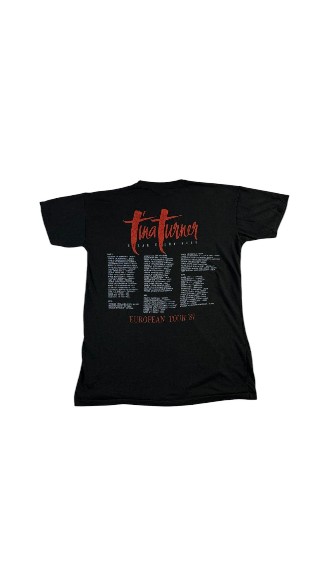 Vintage Rare! Vintage Tourshirt 1987 Tina Turner "Break ev Size US L / EU 52-54 / 3 - 2 Thumbnail