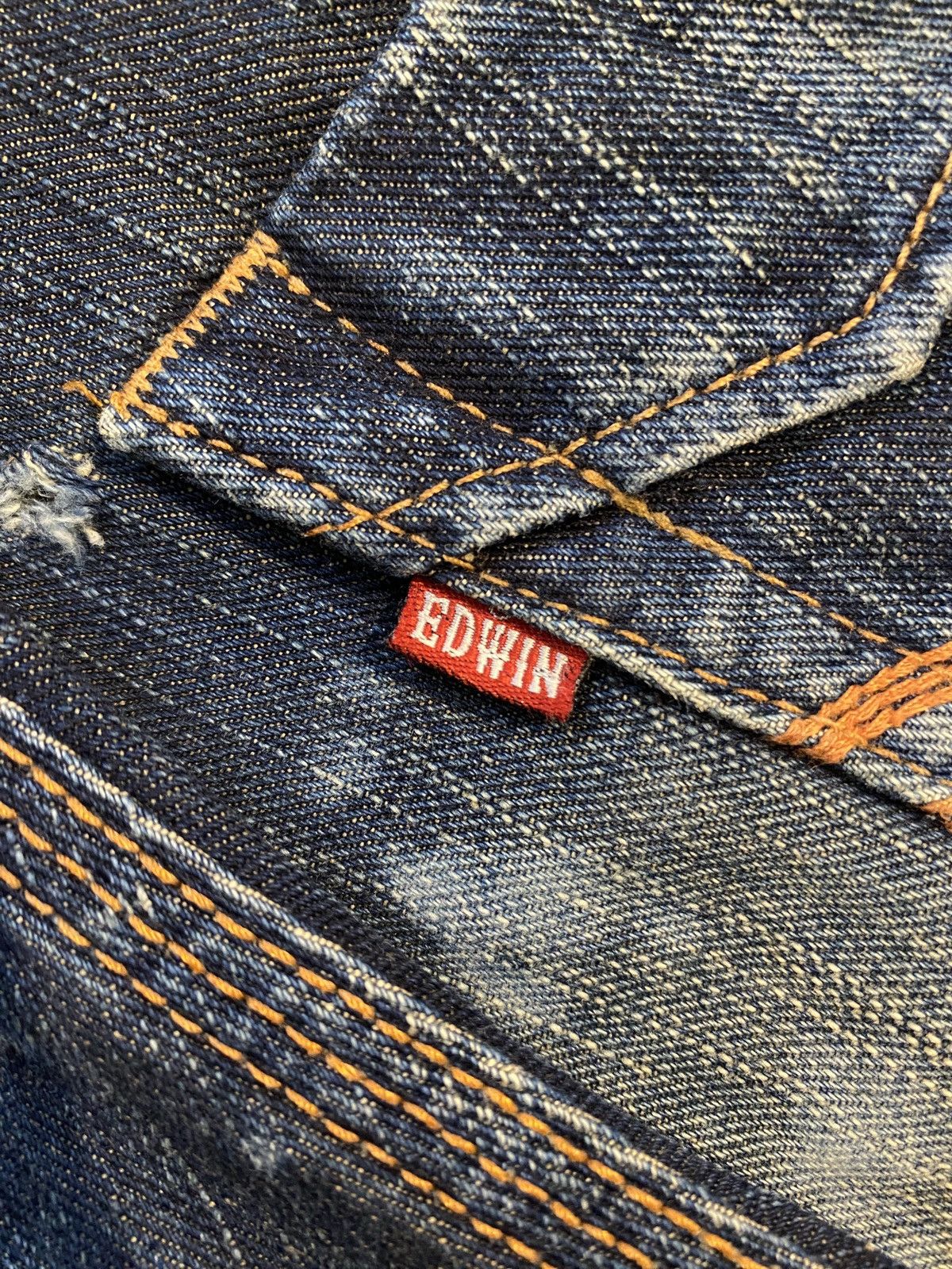 Edwin Edwin Distressed Rusty Denim Jeans Vintage Japanese Brand Size US 26 / EU 42 - 12 Thumbnail