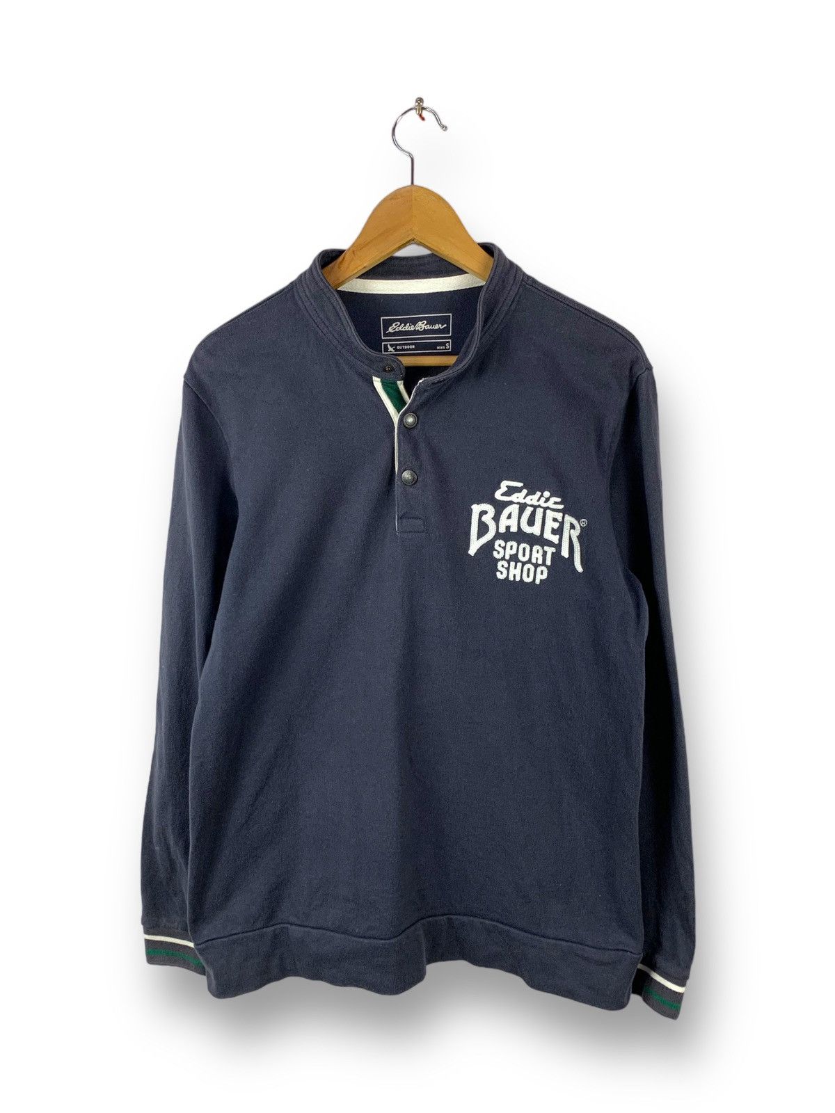 Eddie Bauer Steals! Eddie Bauer Stand Collar Rugby Sweater Tee Size US S / EU 44-46 / 1 - 1 Thumbnail