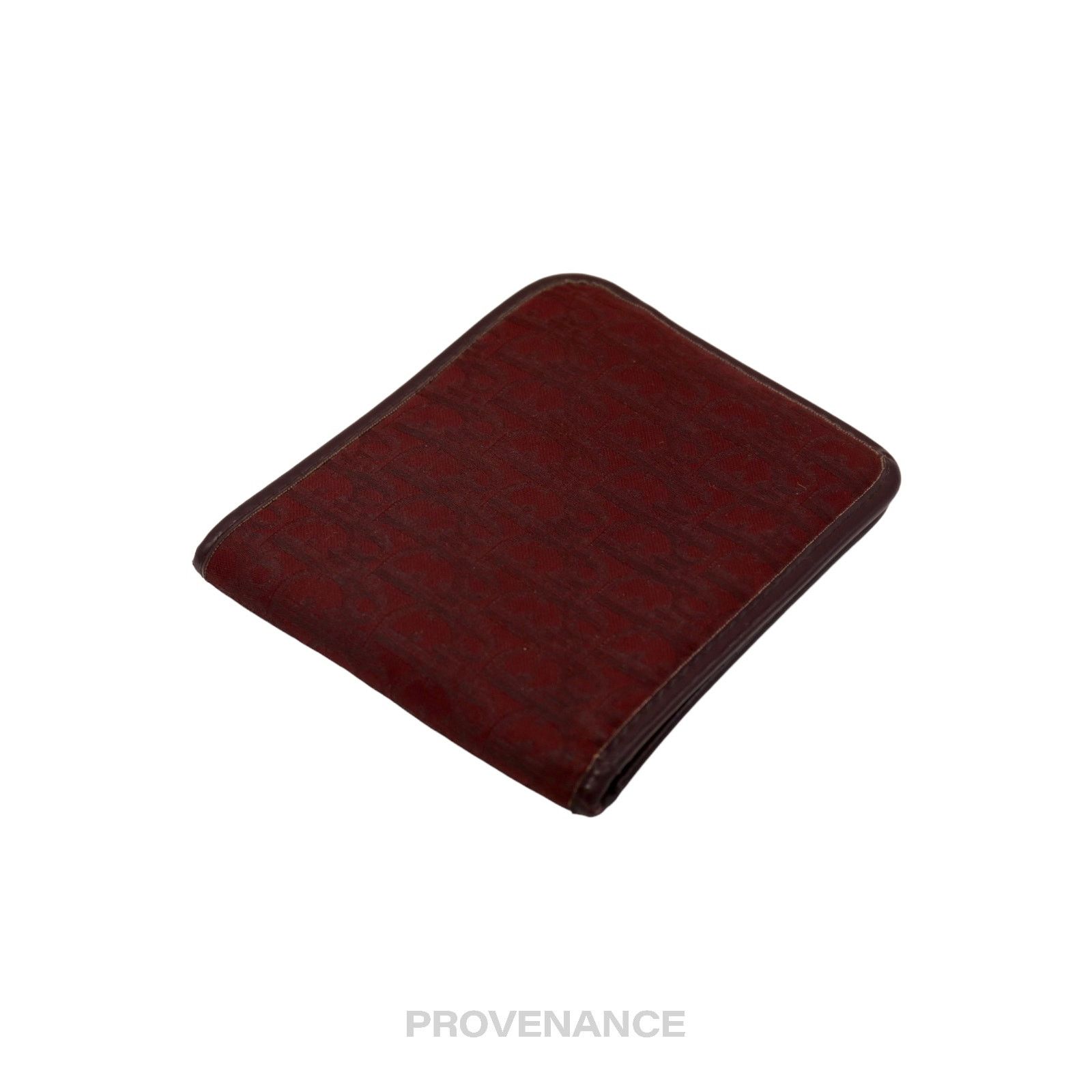 Dior 🔴 Dior Trotter Bifold Wallet - Burgundy Jacquard Size ONE SIZE - 3 Thumbnail