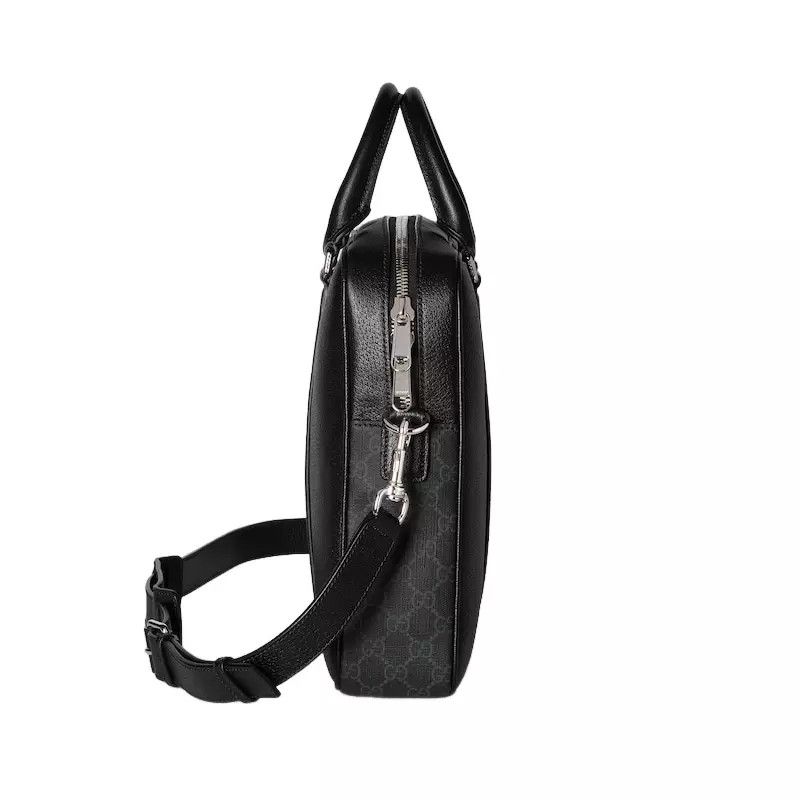 Gucci GUCCI $2900 Black Leather Briefcase New Authentic Size ONE SIZE - 4 Thumbnail