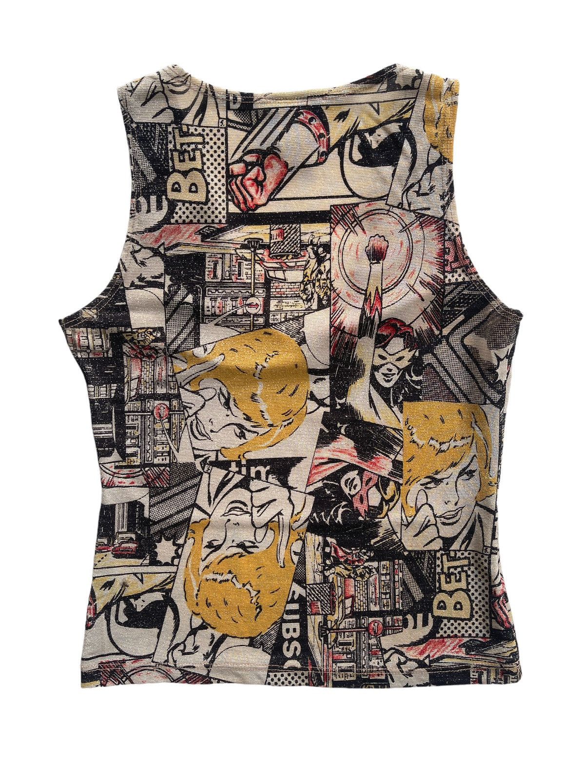 Vintage Vintage Fullprint Fitted Tank Top Size S / US 4 / IT 40 - 2 Thumbnail