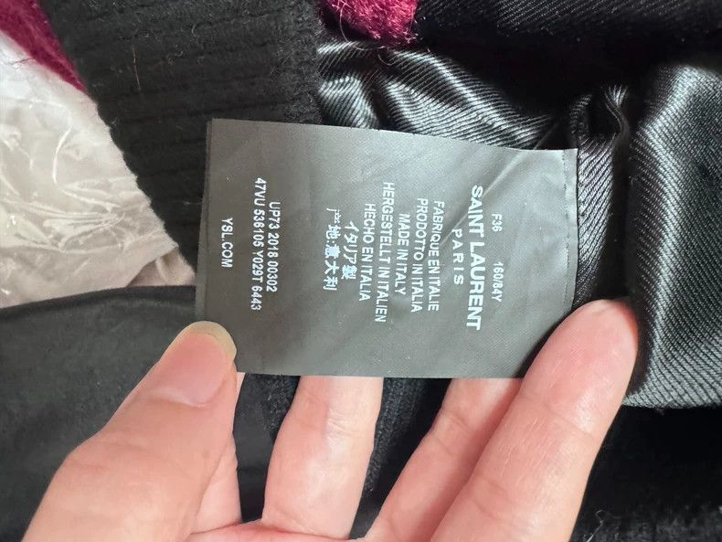 Saint Laurent Paris Saint Laurent Paris Splice Teddy jacket-2506 Size US S / EU 44-46 / 1 - 4 Thumbnail