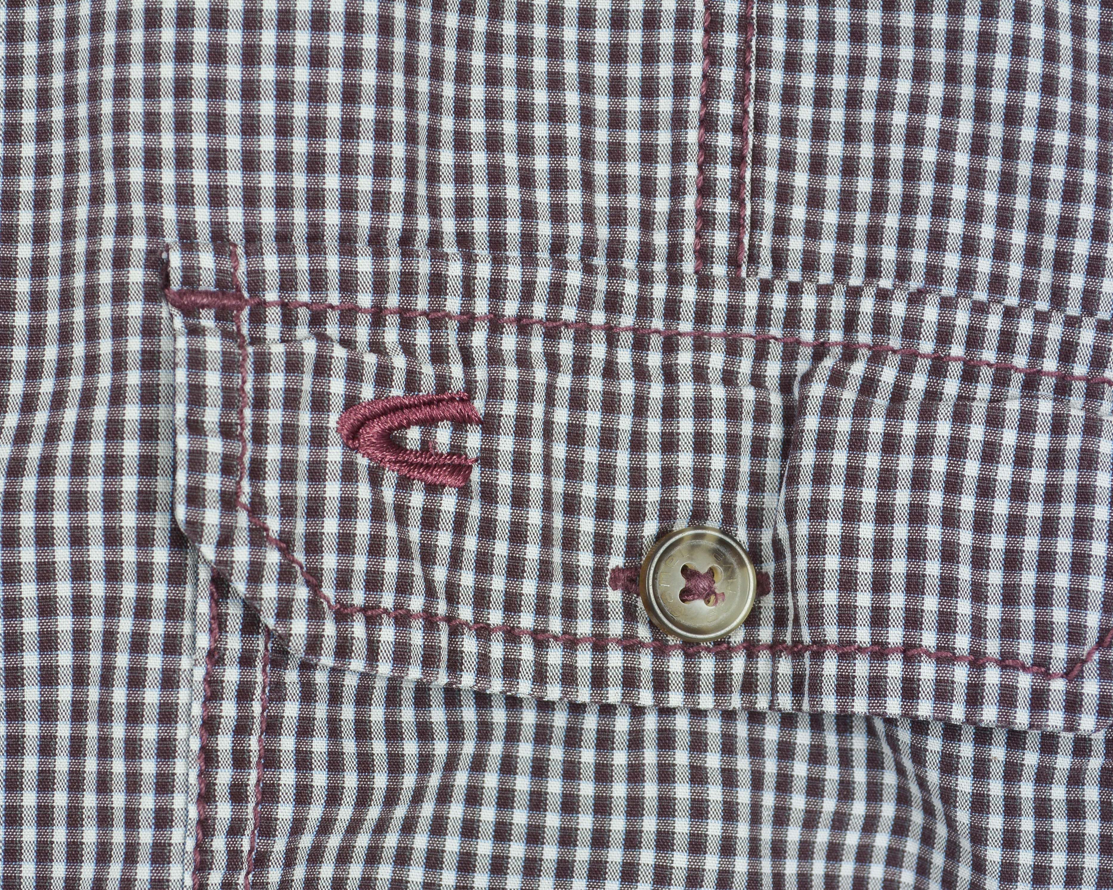 camel active Short Sleeve Summer L Shirt Check Casual Tartan Button Top Size US L / EU 52-54 / 3 - 6 Thumbnail