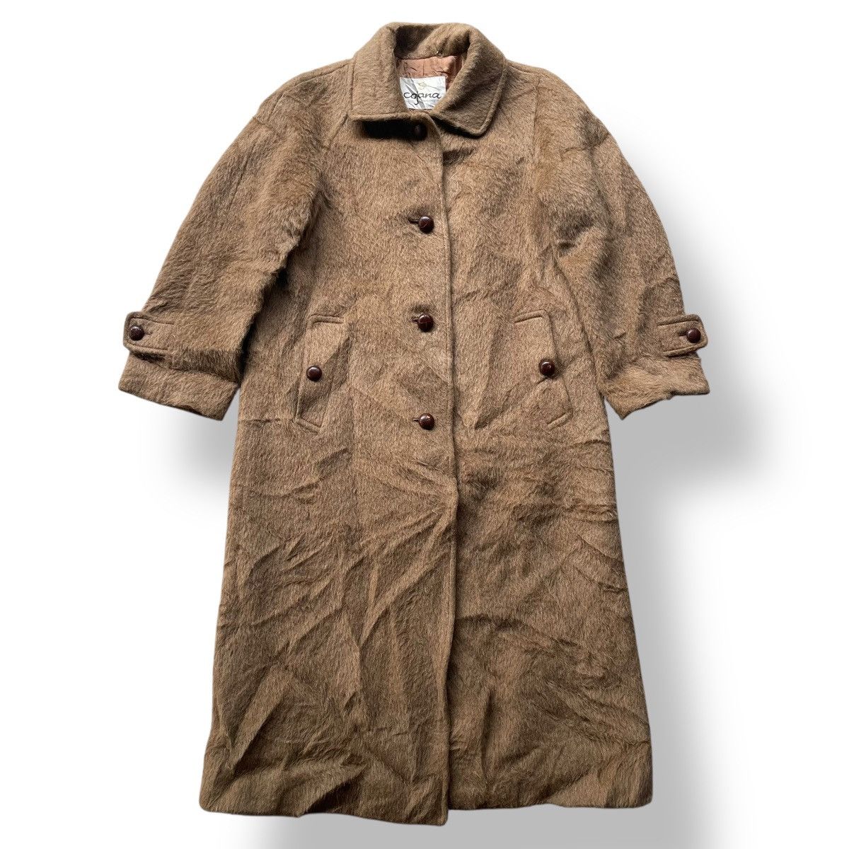 Japanese Brand Vintage Cojana Japanese Wool Alpaca Autum Winter Long Jacket Size US S / EU 44-46 / 1 - 1 Thumbnail