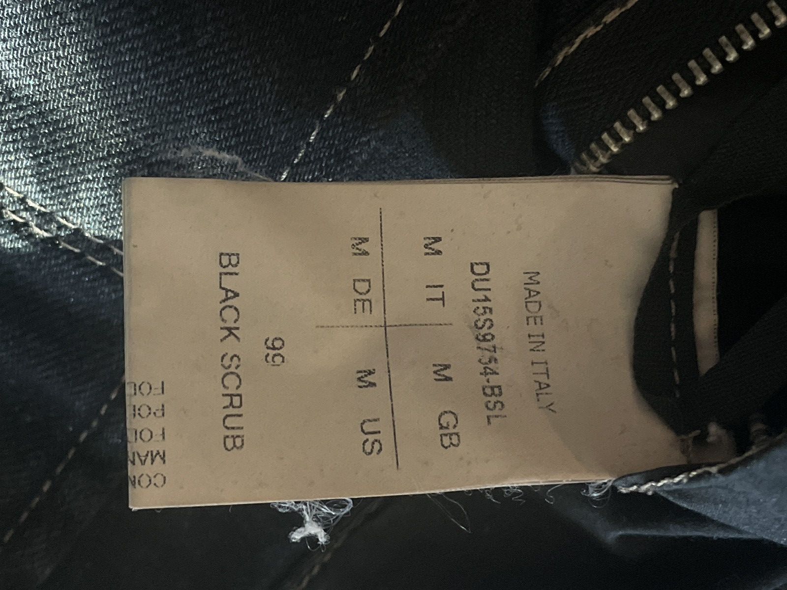 Rick Owens Drkshdw HYBRID SLAVE JACKET LAMB LEATHER / WAXED DENIM Size US M / EU 48-50 / 2 - 6 Thumbnail