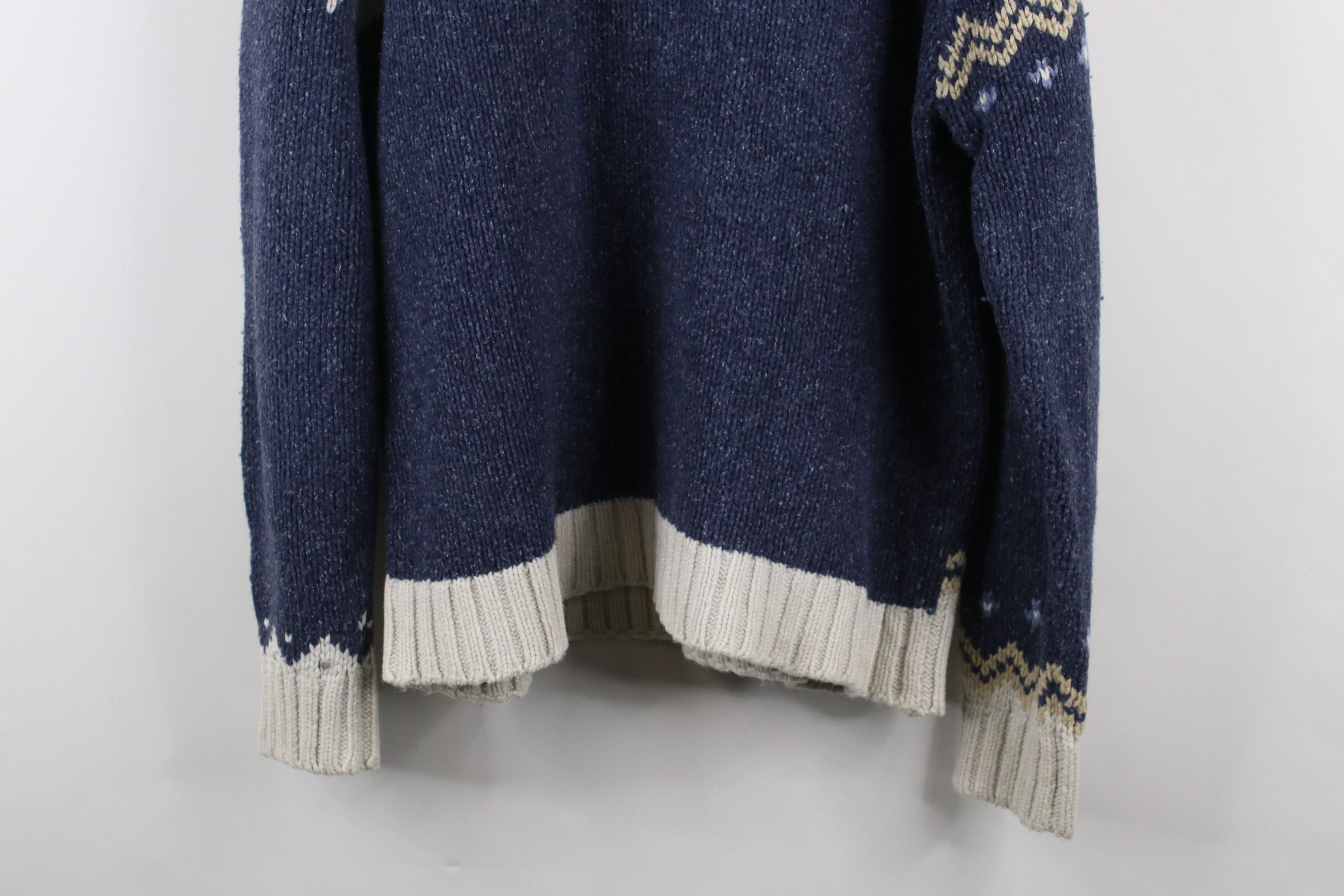 Vintage Vintage 90s Streetwear Patchwork Fair Isle Flag Knit Sweater Size US XXL / EU 58 / 5 - 10 Thumbnail