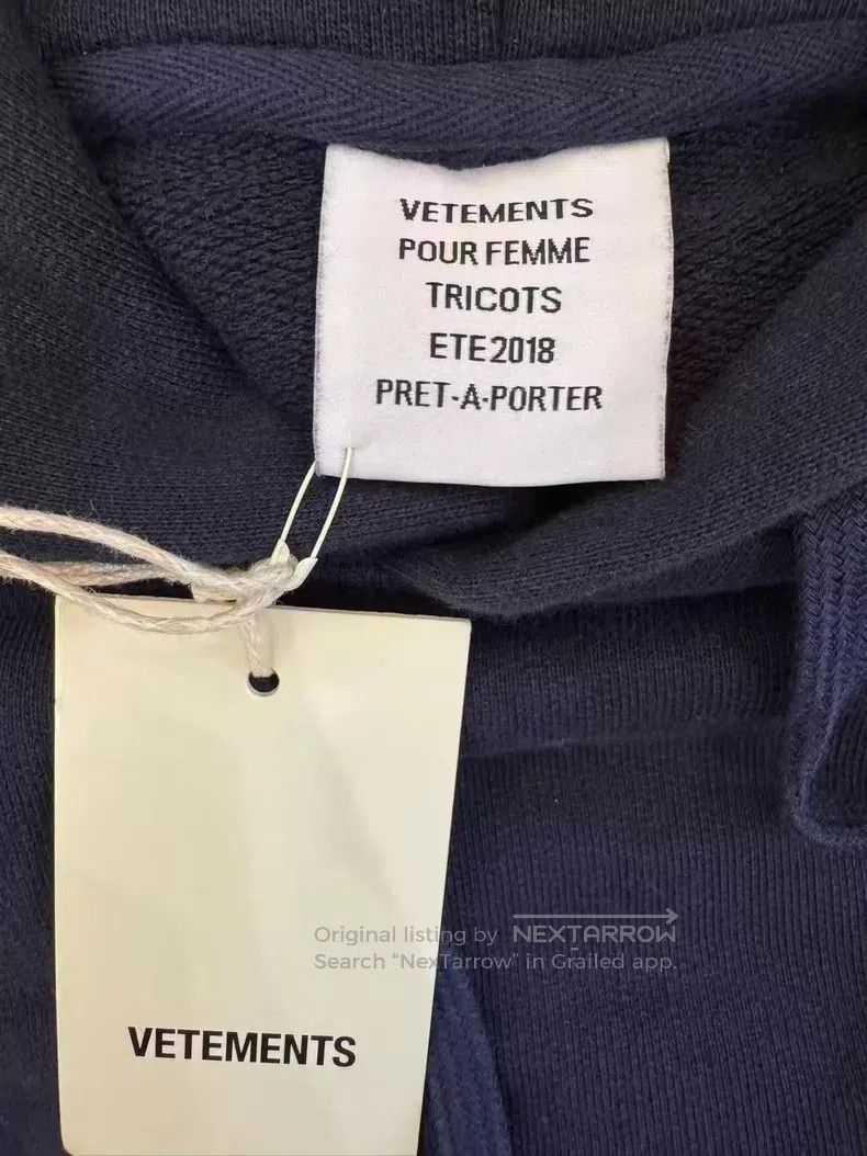 Vetements VETEMENTS Blue Ribbon Hoodie Size US XS / EU 42 / 0 - 3 Thumbnail