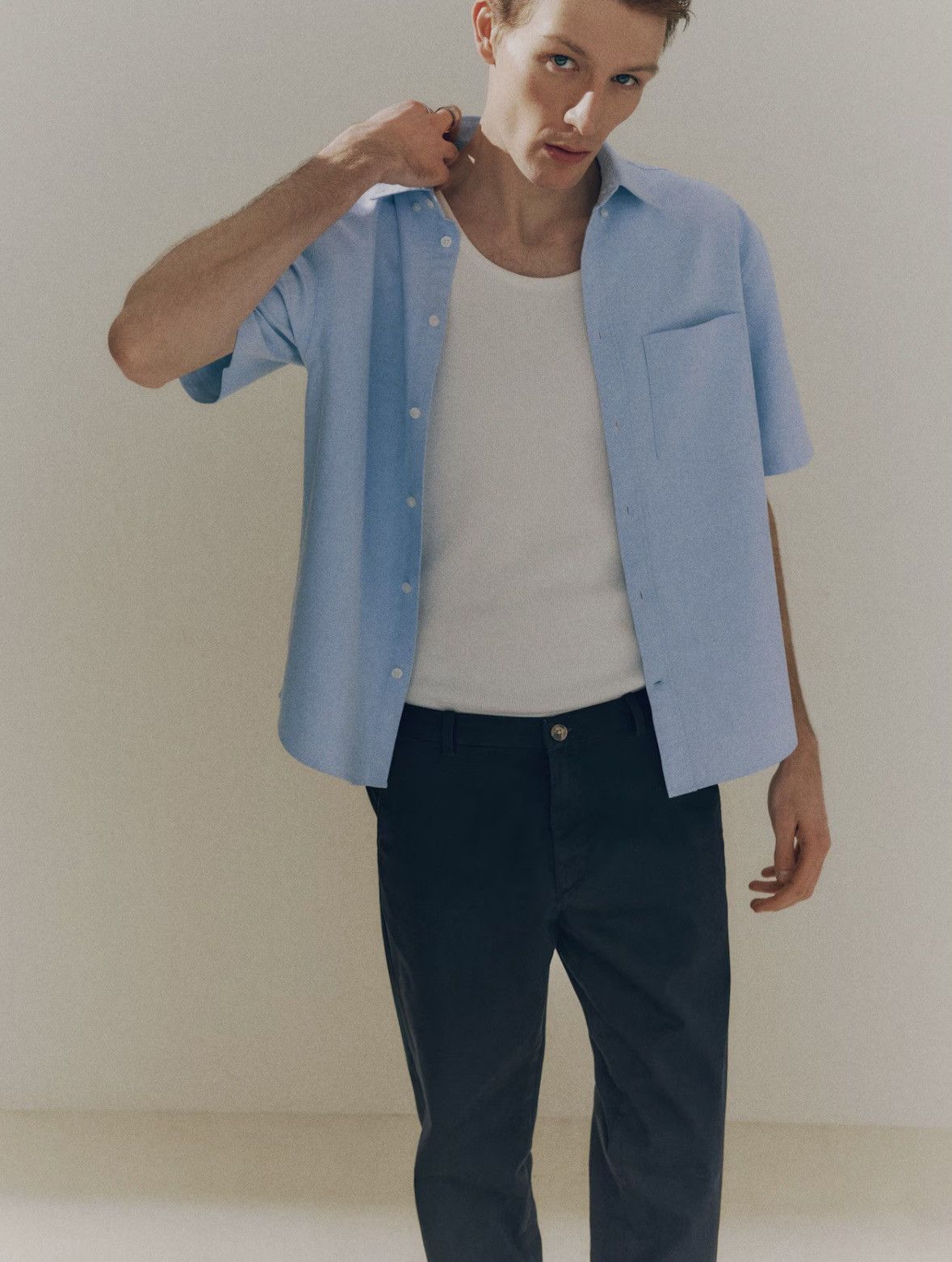 H&M H&M L.O.G.G. SLIM-FIT COTTON CHINOS Size US 32 / EU 48 - 9 Thumbnail