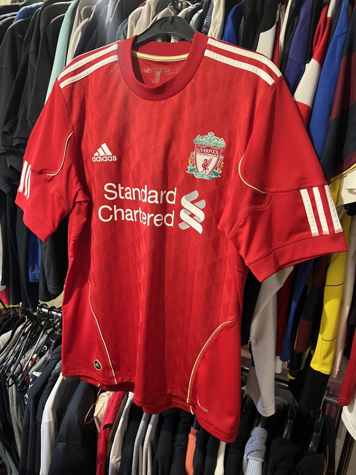 Adidas × Vintage 2010/2011 ADIDAS LIVERPOOL FC HOME FOOTBALL SHIRT SIZE M Size US M / EU 48-50 / 2 - 3 Thumbnail