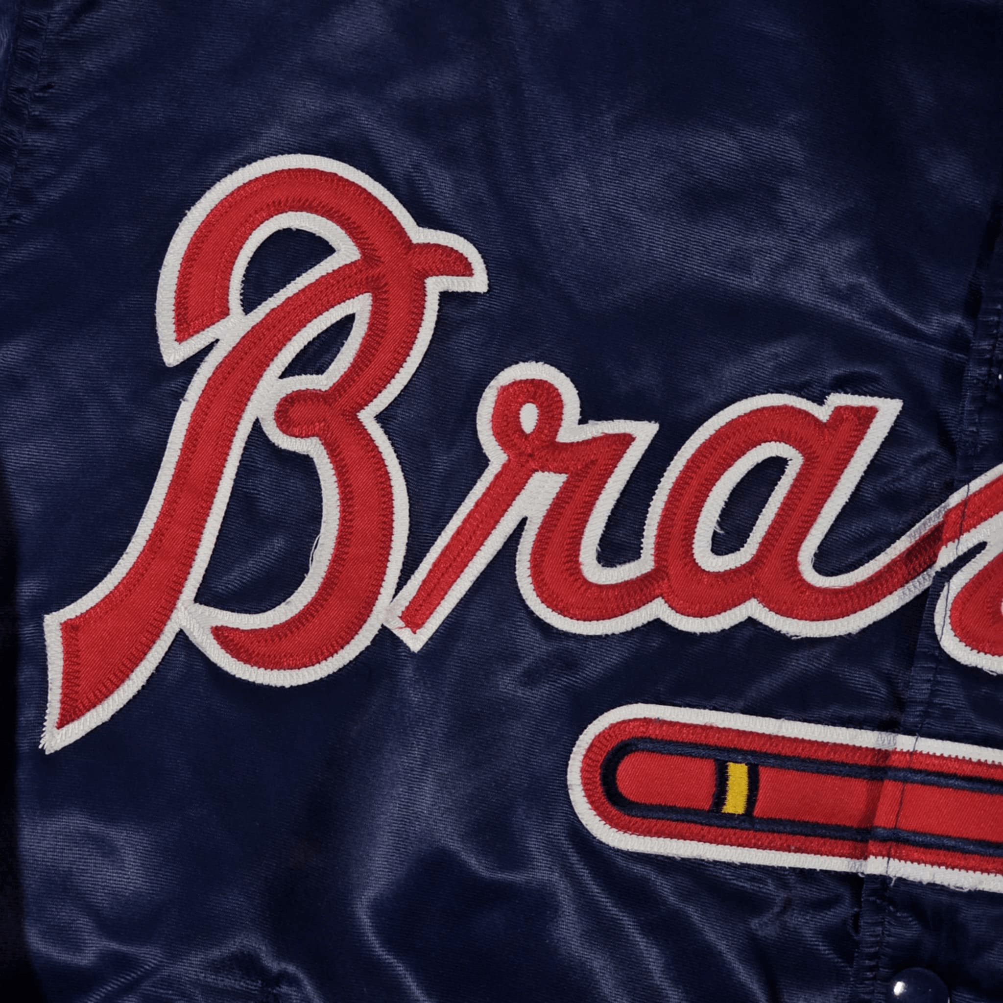 MLB × Starter × Vintage Atlanta Braves Vintage 90s Starter Satin Bomber Jacket Size US M / EU 48-50 / 2 - 4 Thumbnail