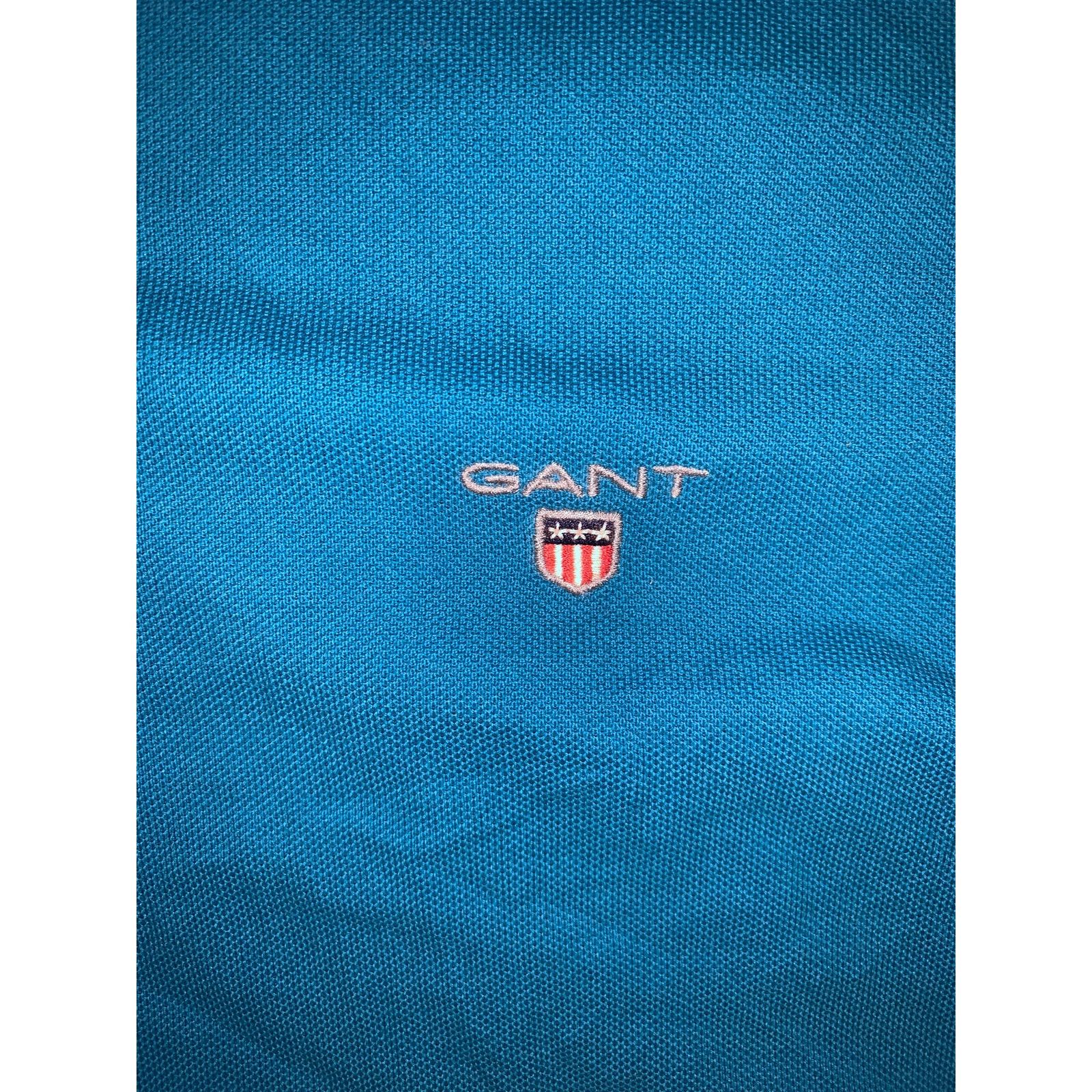 Gant GANT Turquoise Blue Slim Fit Polo Shirt M/L Short Sleeve Size US M / EU 48-50 / 2 - 4 Thumbnail