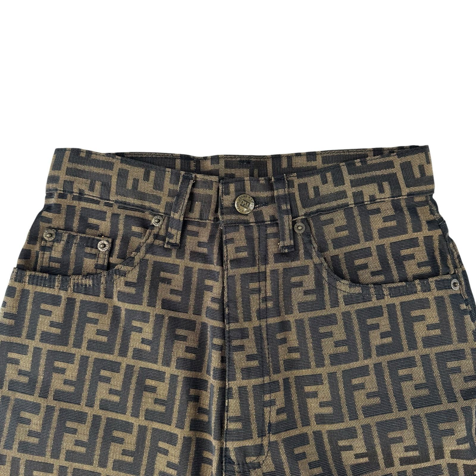 Fendi Fendi Vintage Zucca Print Pant Size 27" / US 4 / IT 40 - 3 Thumbnail