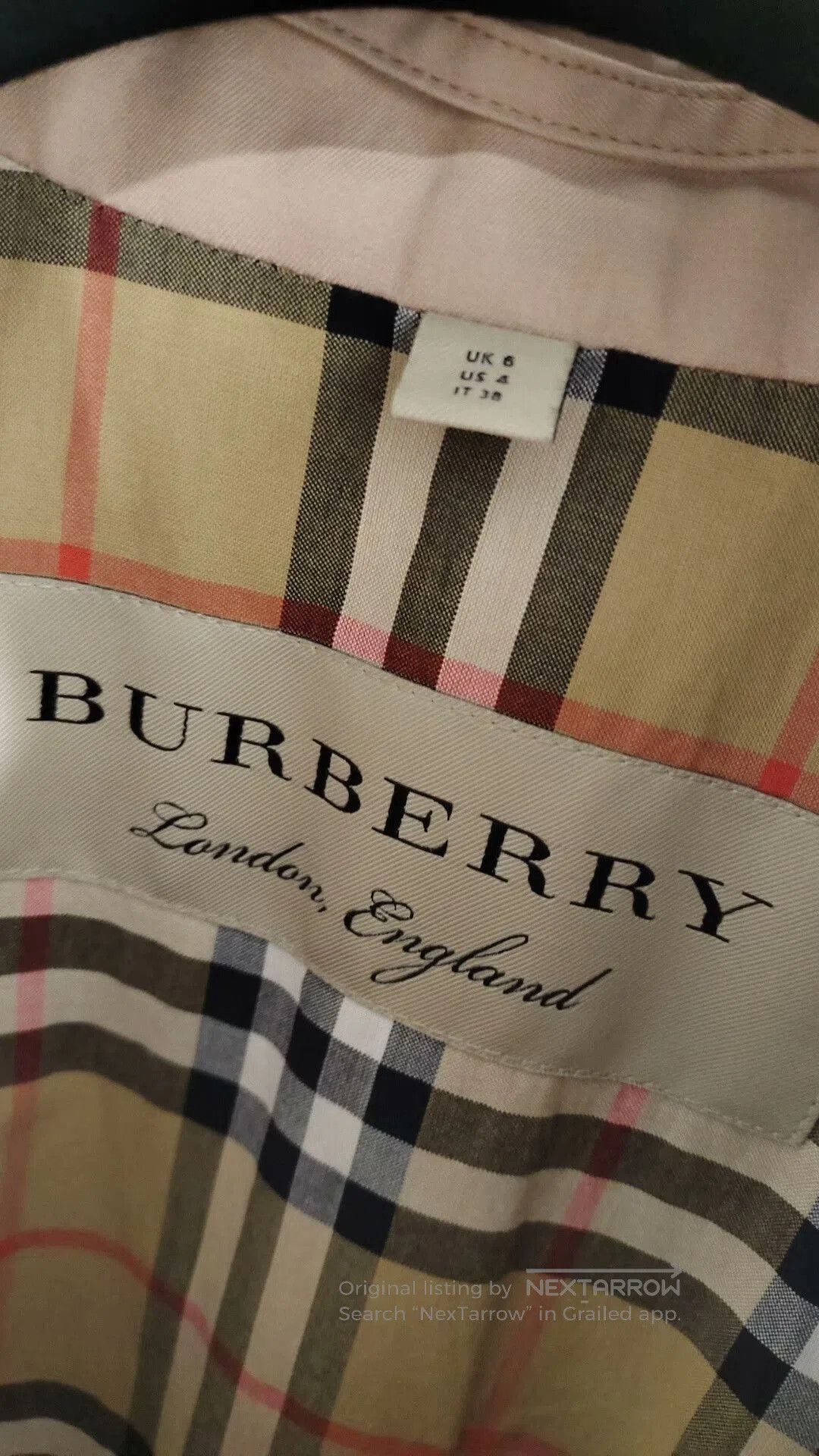 Burberry Burberry Khaki Pink Long Trench Coat. Size M / US 6-8 / IT 42-44 - 4 Thumbnail