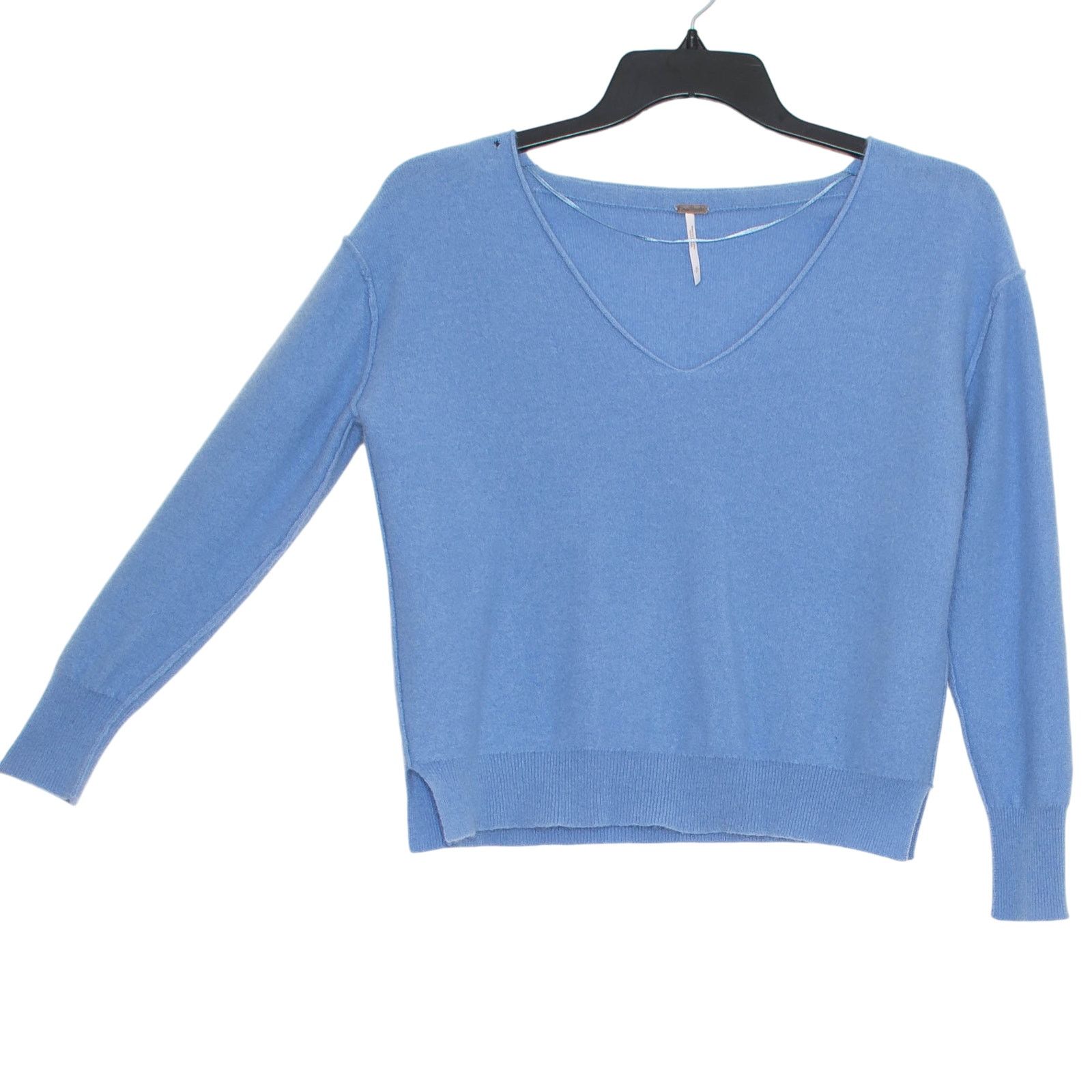 Free People Free People Harmony Cashmere Sweater Blue S Oversized Lounge Size S / US 4 / IT 40 - 2 Thumbnail