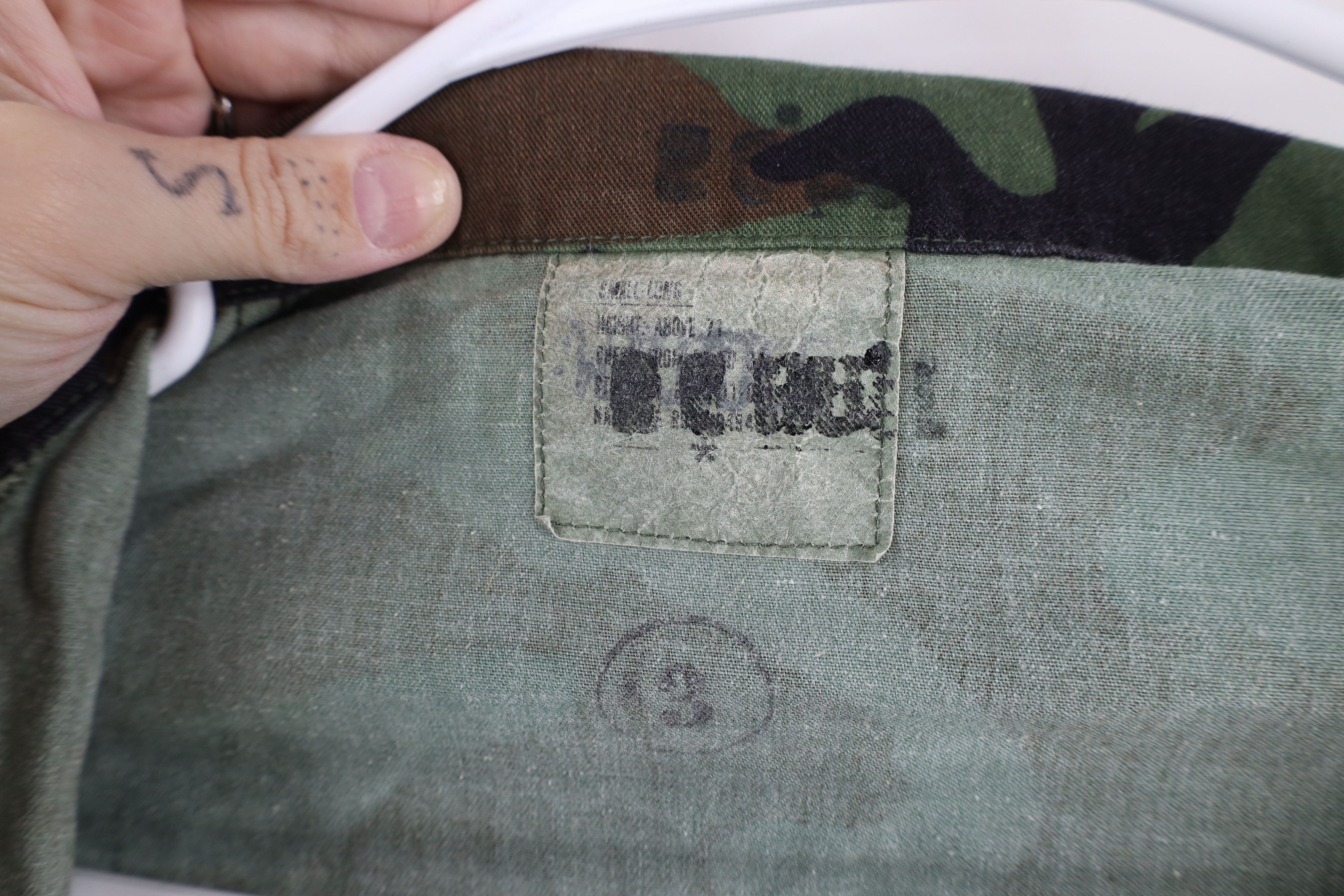 Vintage Vintage 90s USMC Woodland Camouflage Combat Coat Jacket USA Size US S / EU 44-46 / 1 - 11 Thumbnail
