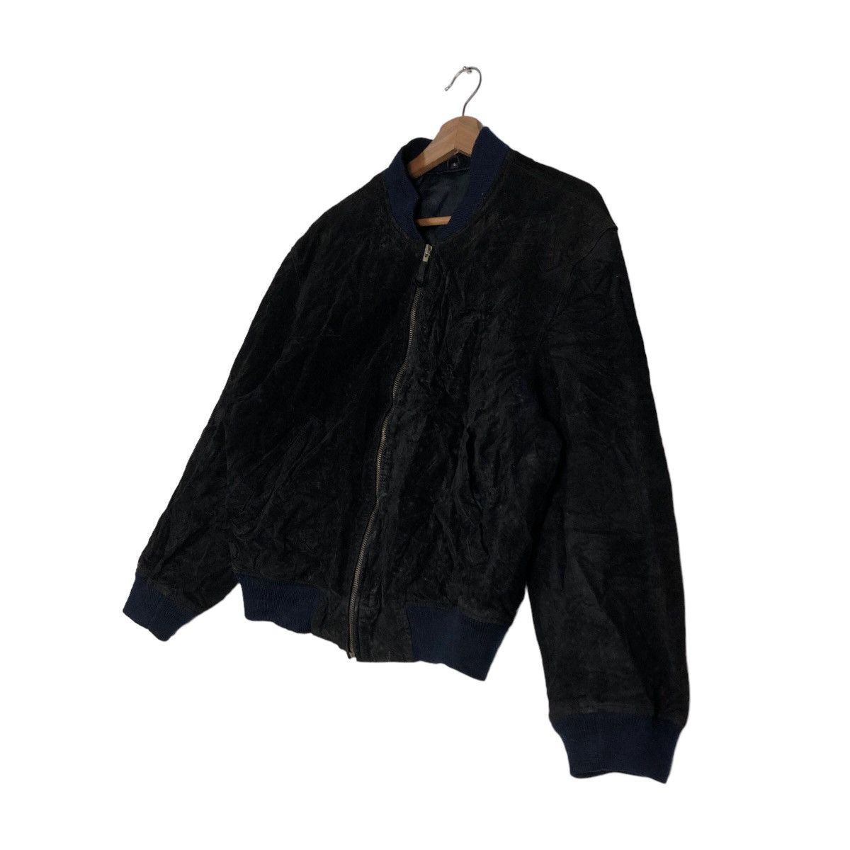 Japanese Brand 🔥90’s Vintage Biker Bomber Leather Jacket Suede Japan Size US L / EU 52-54 / 3 - 2 Thumbnail
