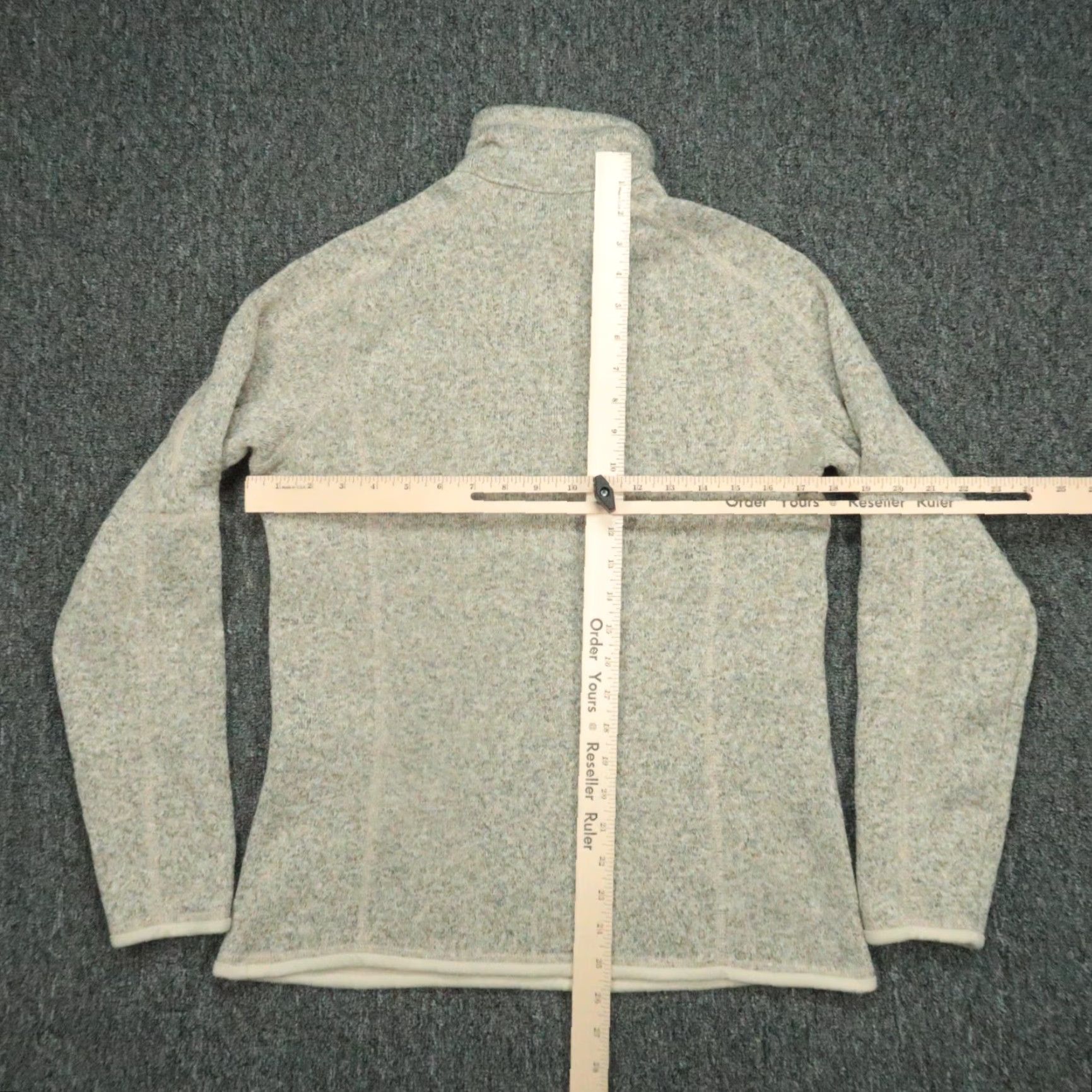 Patagonia Patagonia Sweater Womens Medium Pelican Tan Quarter Zip Fleece Jumper Size M / US 6-8 / IT 42-44 - 6 Thumbnail