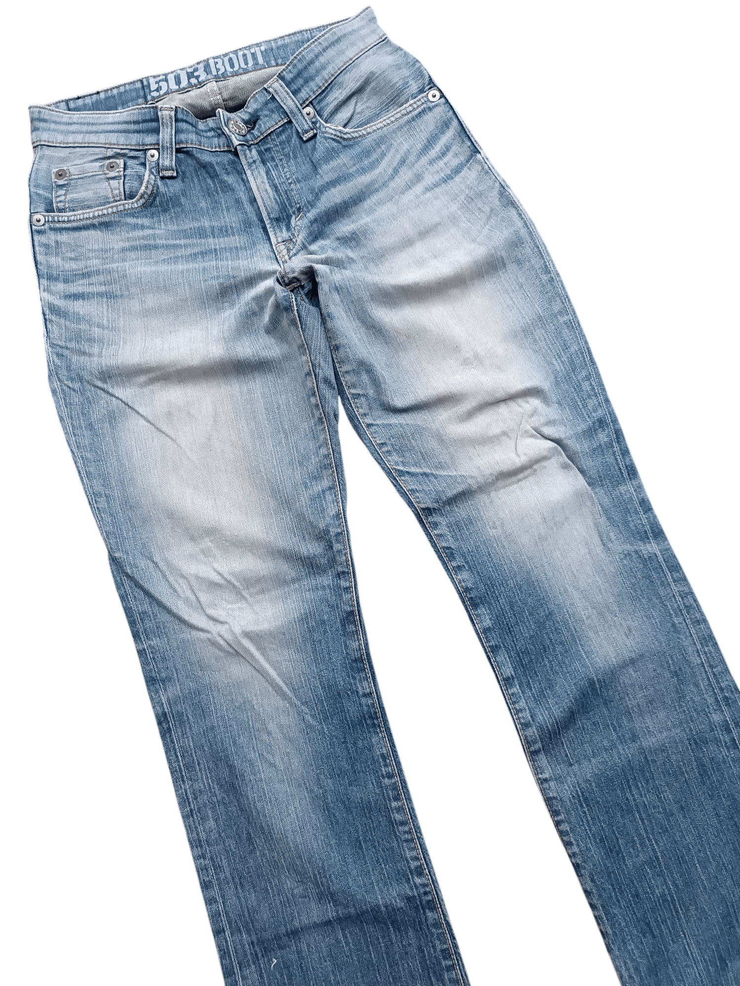 Edwin × Japanese Brand ARCHIVAL EDWIN 503 BOOT CUT REGULAR BLUE WASH DENIM Size US 30 / EU 46 - 7 Thumbnail