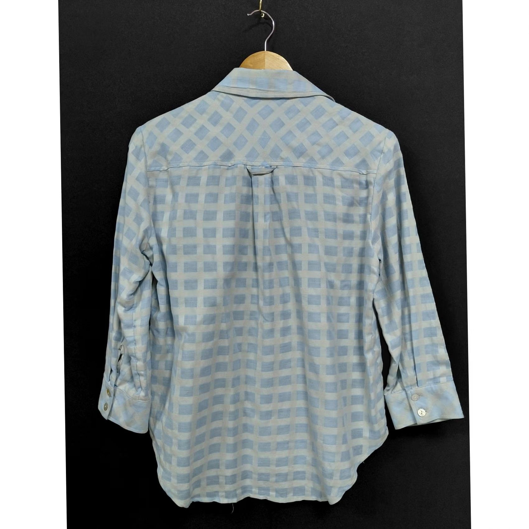 Vintage VINTAGE? No. Finley Blue Checkered Button Down Cotton Shirt Women’s XS Shirt Women XS Blue Checkered Button-Down Cotton Shirt Women’s XS Size XS / US 0-2 / IT 36-38 - 2 Thumbnail