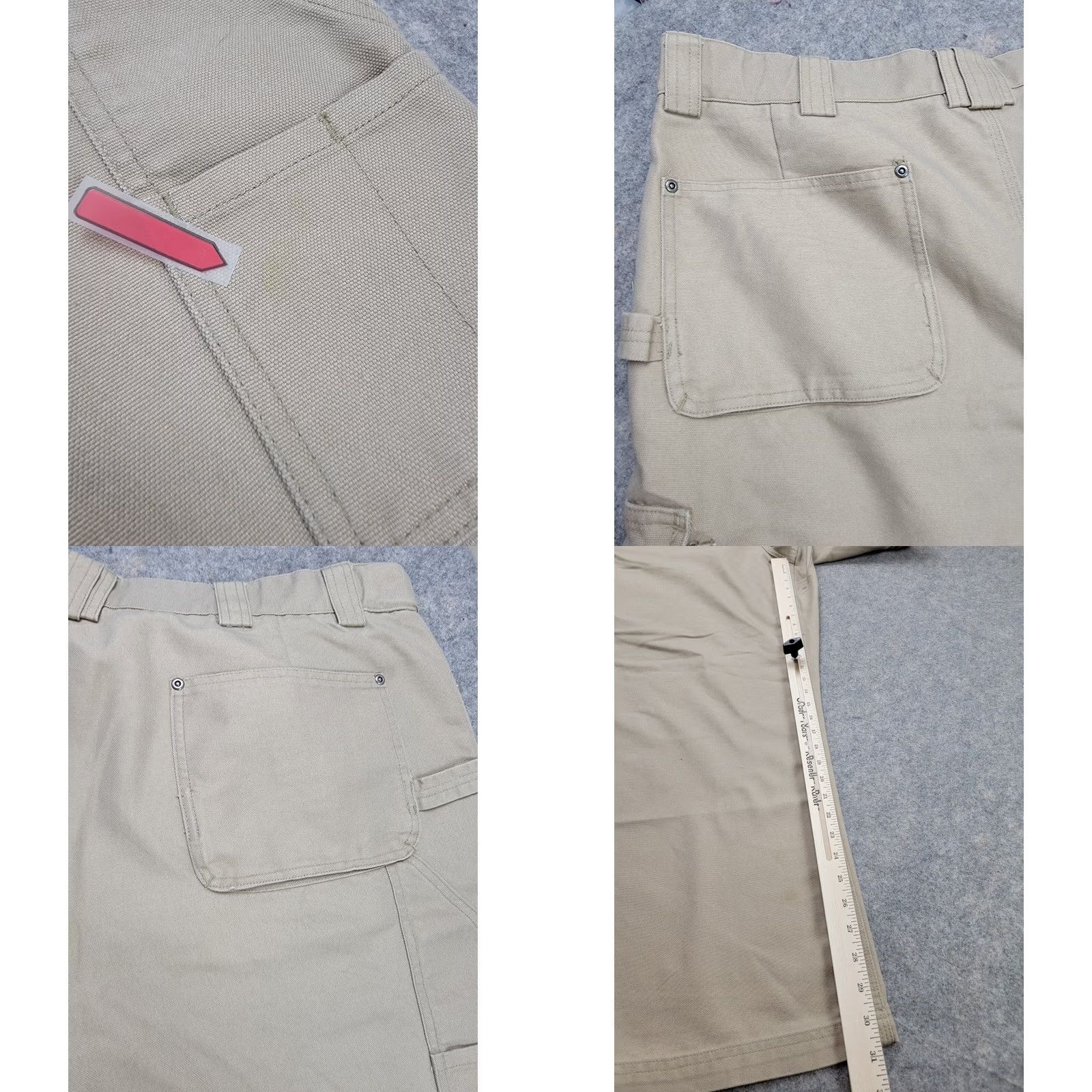 Vintage Duluth Pants Mens 44x32 Brown Tan Cool Dry Fire Hose Work Pants Carpenter Workwear Straight Leg Cargo Pockets Regular Clothing Mens Size US 44 / EU 60 - 9 Thumbnail