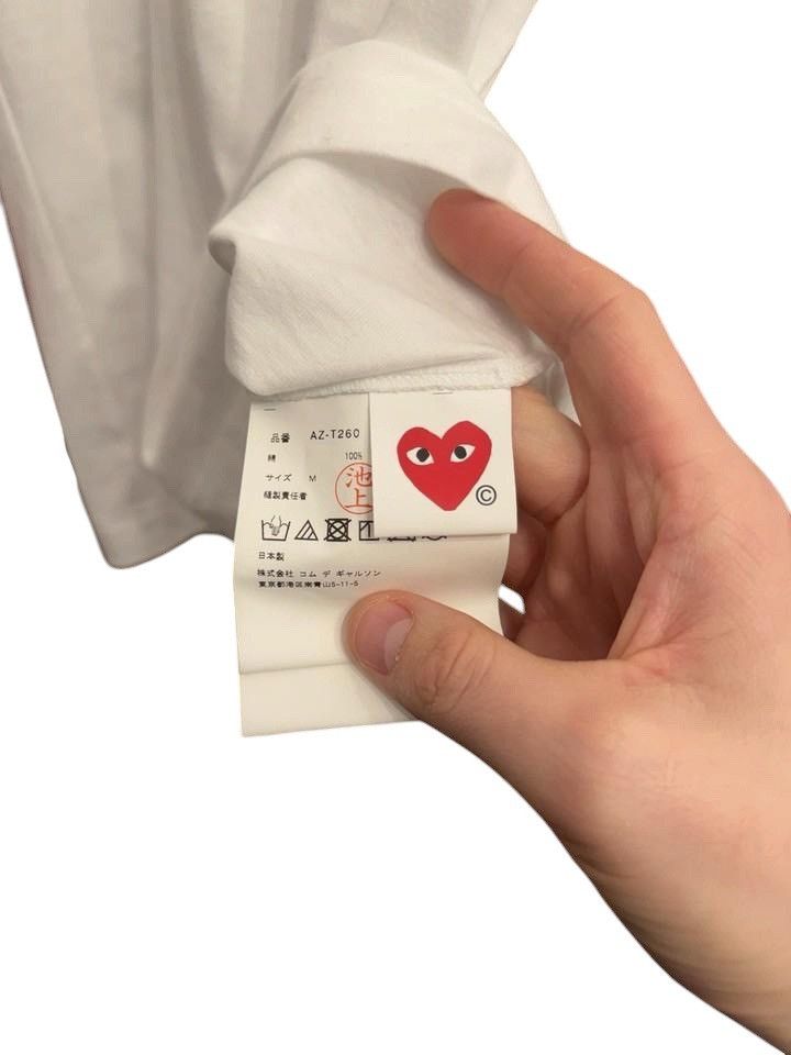 Comme des Garcons PLAY Comme des Garçons Play Multi-Heart Longsleeve White Size US M / EU 48-50 / 2 - 10 Thumbnail