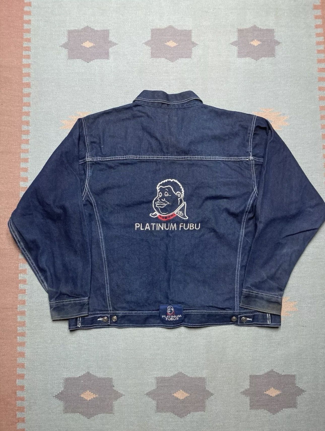 Fubu Vintage FUBU Fat Albert Denim Jacket Size US XL / EU 56 / 4 - 2 Thumbnail