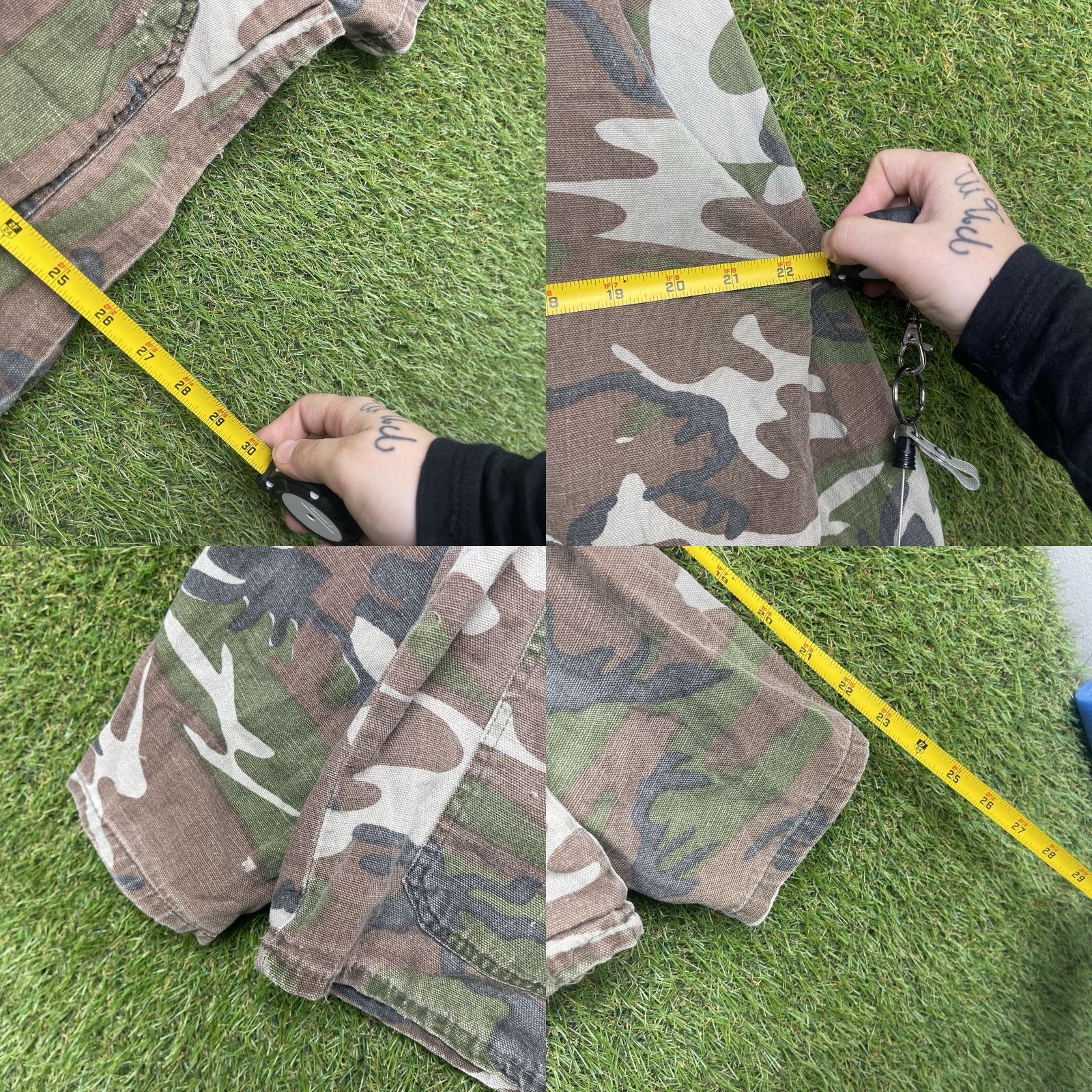 Vintage VINTAGE Chief Camouflage Hunting Jacket Mens L Brown Green 60s Button-Up Pockets Army Coat 60s Theme Mens Size US L / EU 52-54 / 3 - 8 Thumbnail