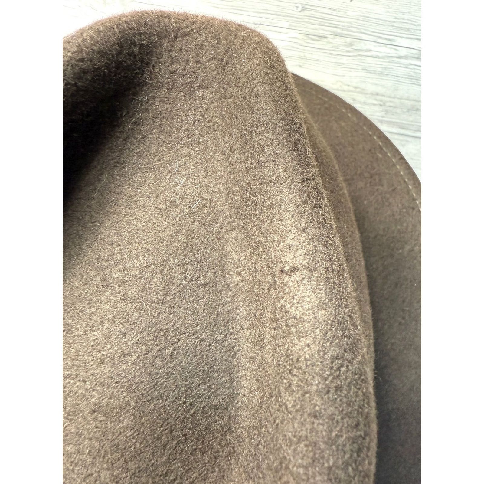 Vintage Alan Paine Country collection Ricufel Wool Brown Fedora Hat mens size S/54cm Size ONE SIZE - 7 Thumbnail