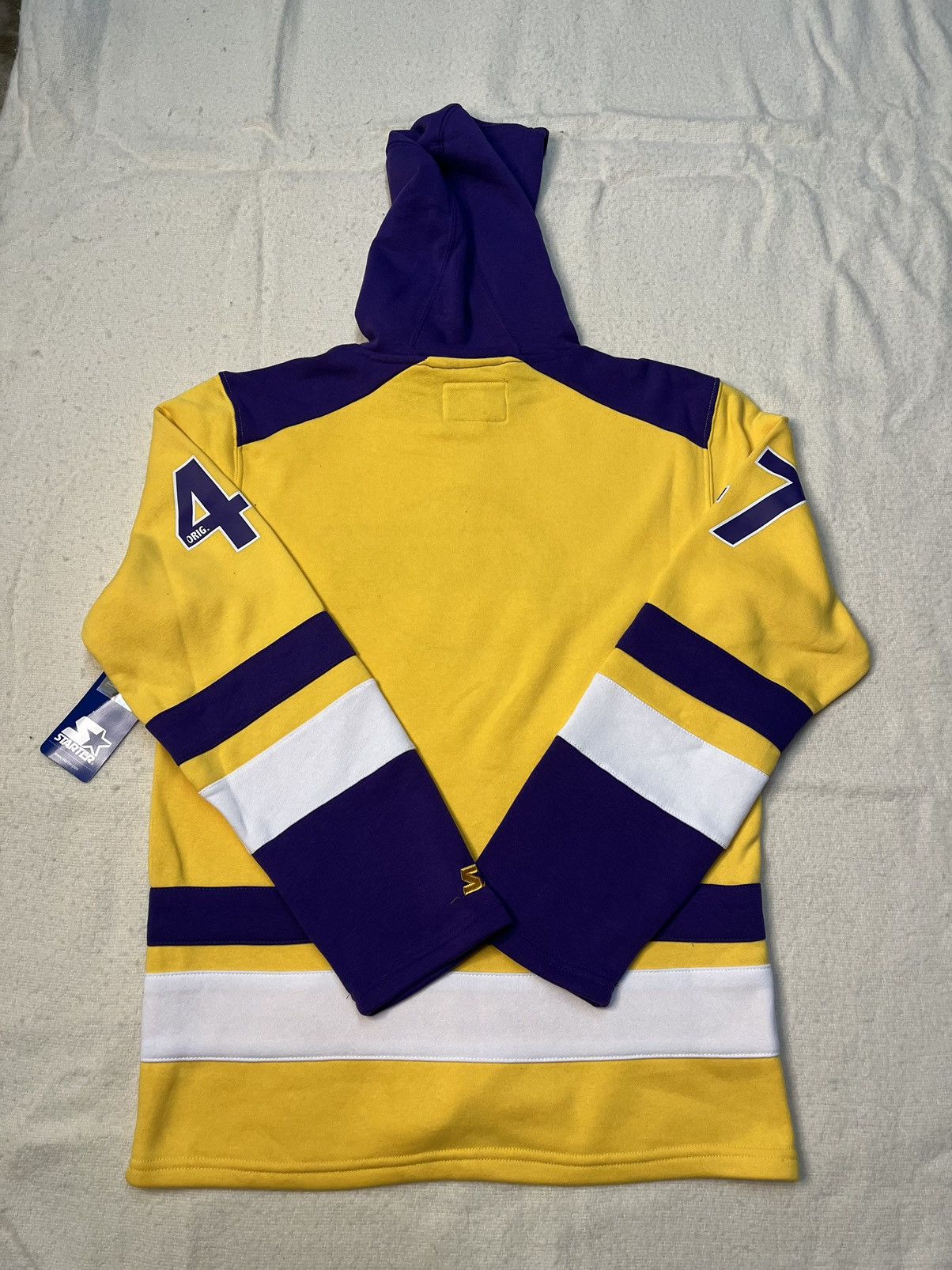 NBA × Starter Starter Los Angeles Lakers Hockey Pullover Hoodie Sweatshirt Size US S / EU 44-46 / 1 - 7 Thumbnail