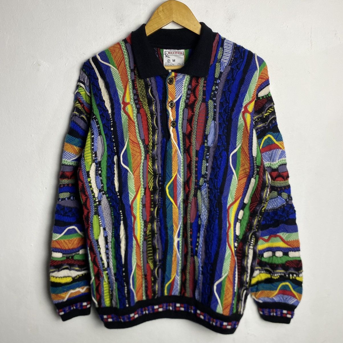 Coogi Meeroo Coogi Style Vintage 3D Cable Knit Size US M / EU 48-50 / 2 - 1 Thumbnail