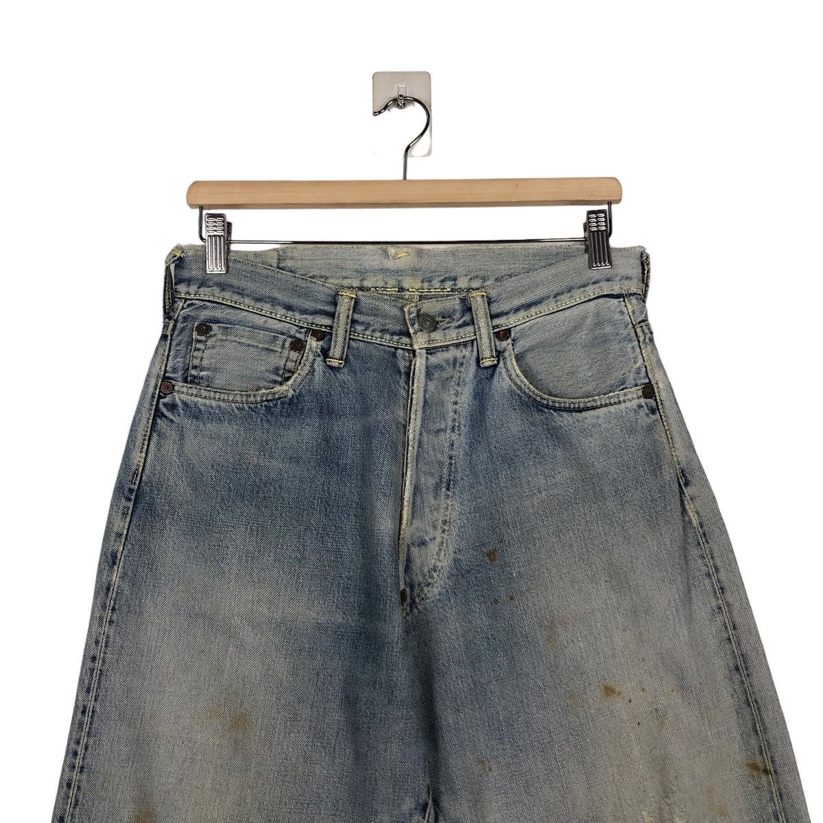 Evisu VINTAGE EVISU MADE IN JAPAN DISTRESSED DENIM JEANS RED LINE Size US 30 / EU 46 - 3 Thumbnail