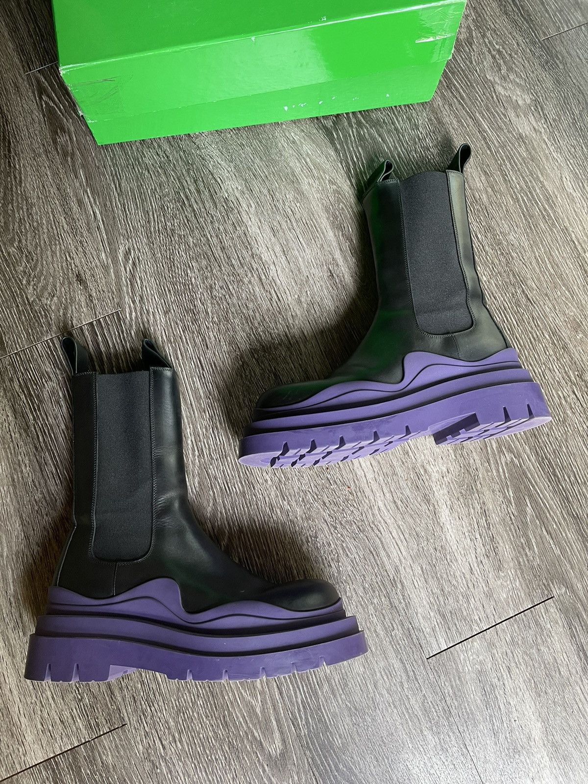 Bottega Veneta Bottega Veneta Tire Boots Purple Black Size US 9 / EU 42 - 3 Thumbnail