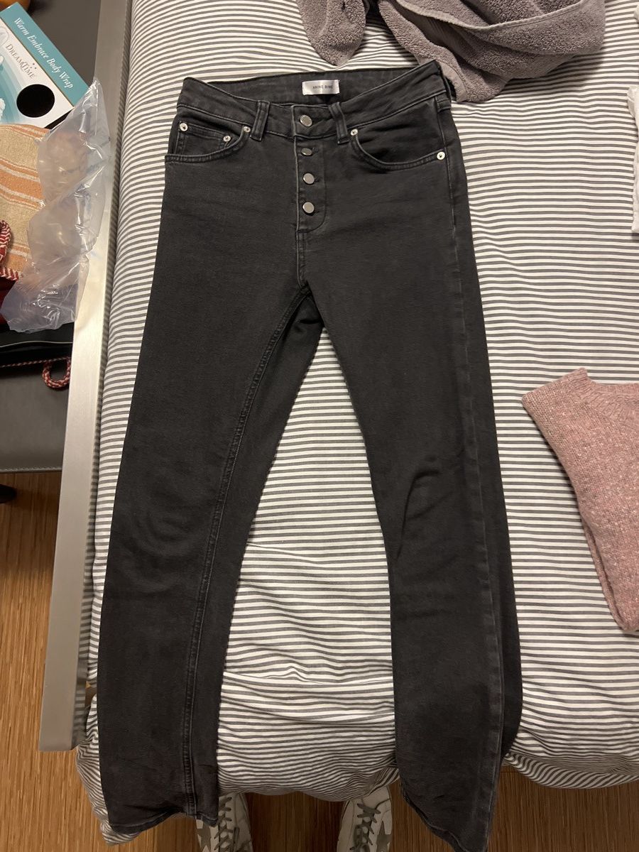 image of Anine Bing Black Jeans, Women's (Size 26)