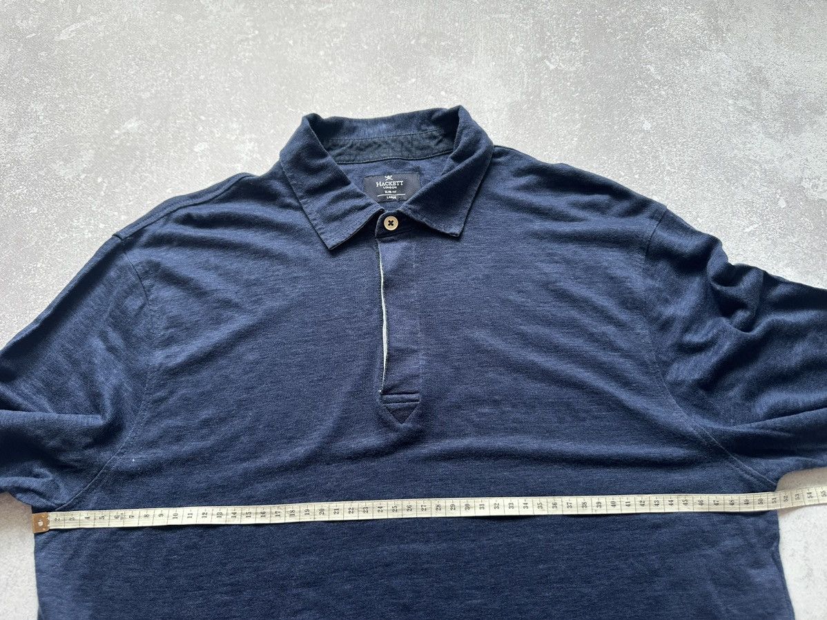 Designer × Hackett Hackett long sleeve t-shirt linen dark blue size L Size US L / EU 52-54 / 3 - 8 Thumbnail