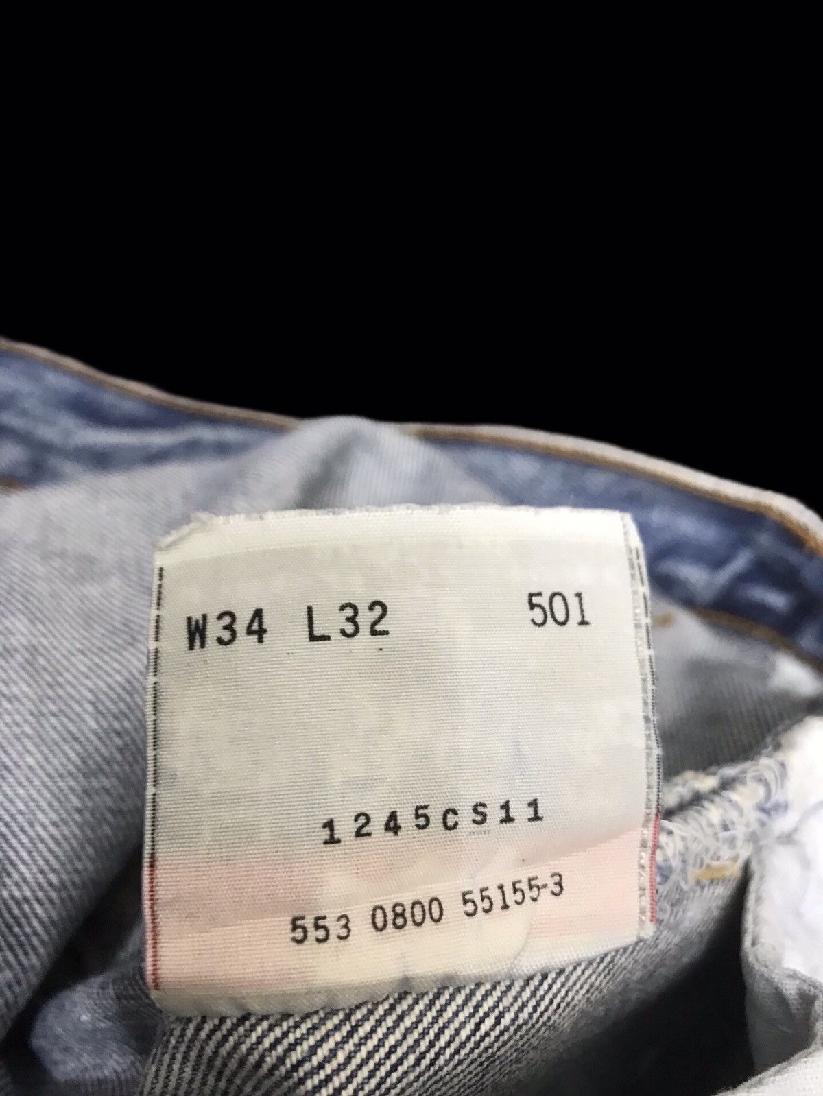 Levi's 💥VTG💥 Levis 501 Regular Medium Wash Distressed Denim F164 Size US 33 - 16 Thumbnail