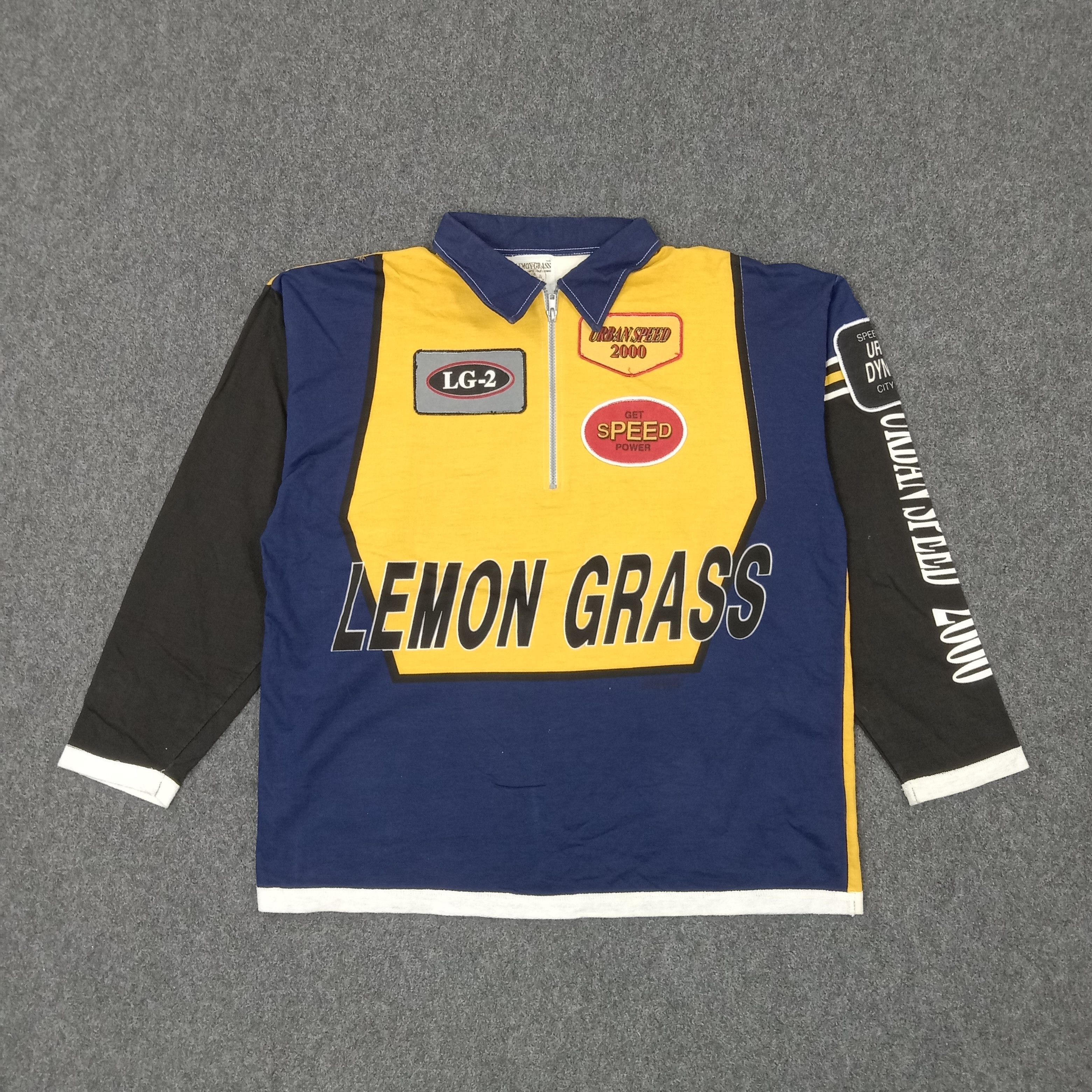 Vintage Lemon Glass American Racing Style Sweatshirt Size US XL / EU 56 / 4 - 1 Thumbnail