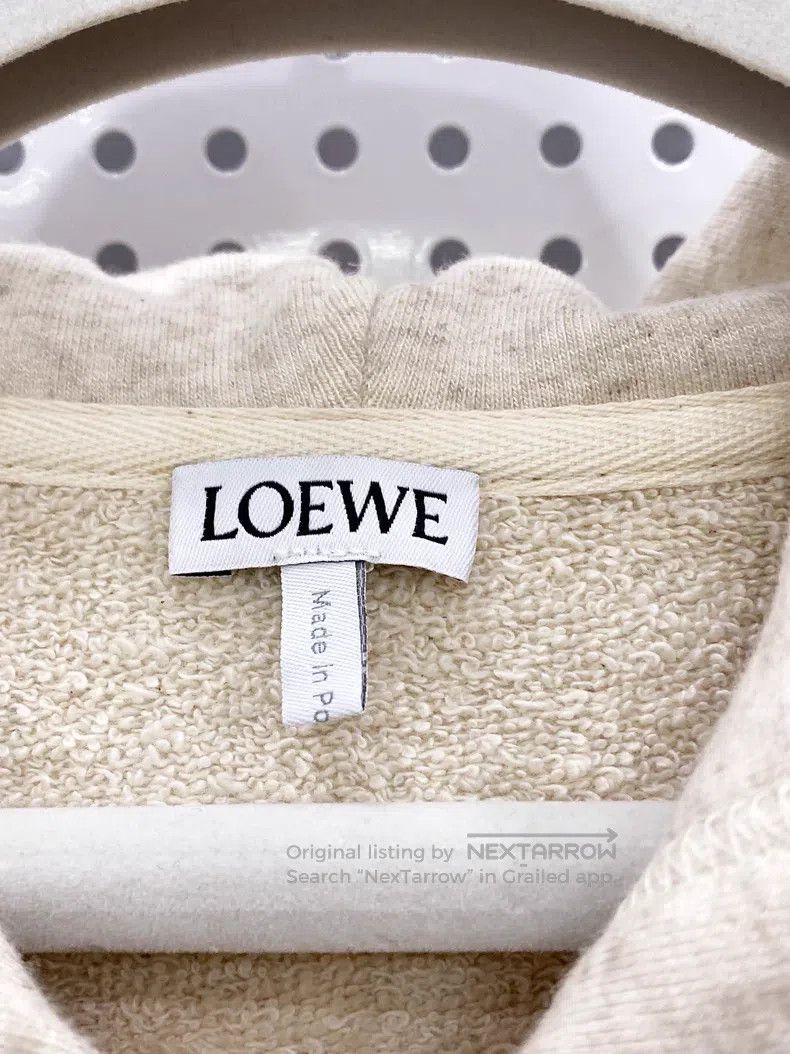 Loewe Loewe Beige Hooded Sweatshirt Jacket Size L / US 10 / IT 46 - 4 Thumbnail