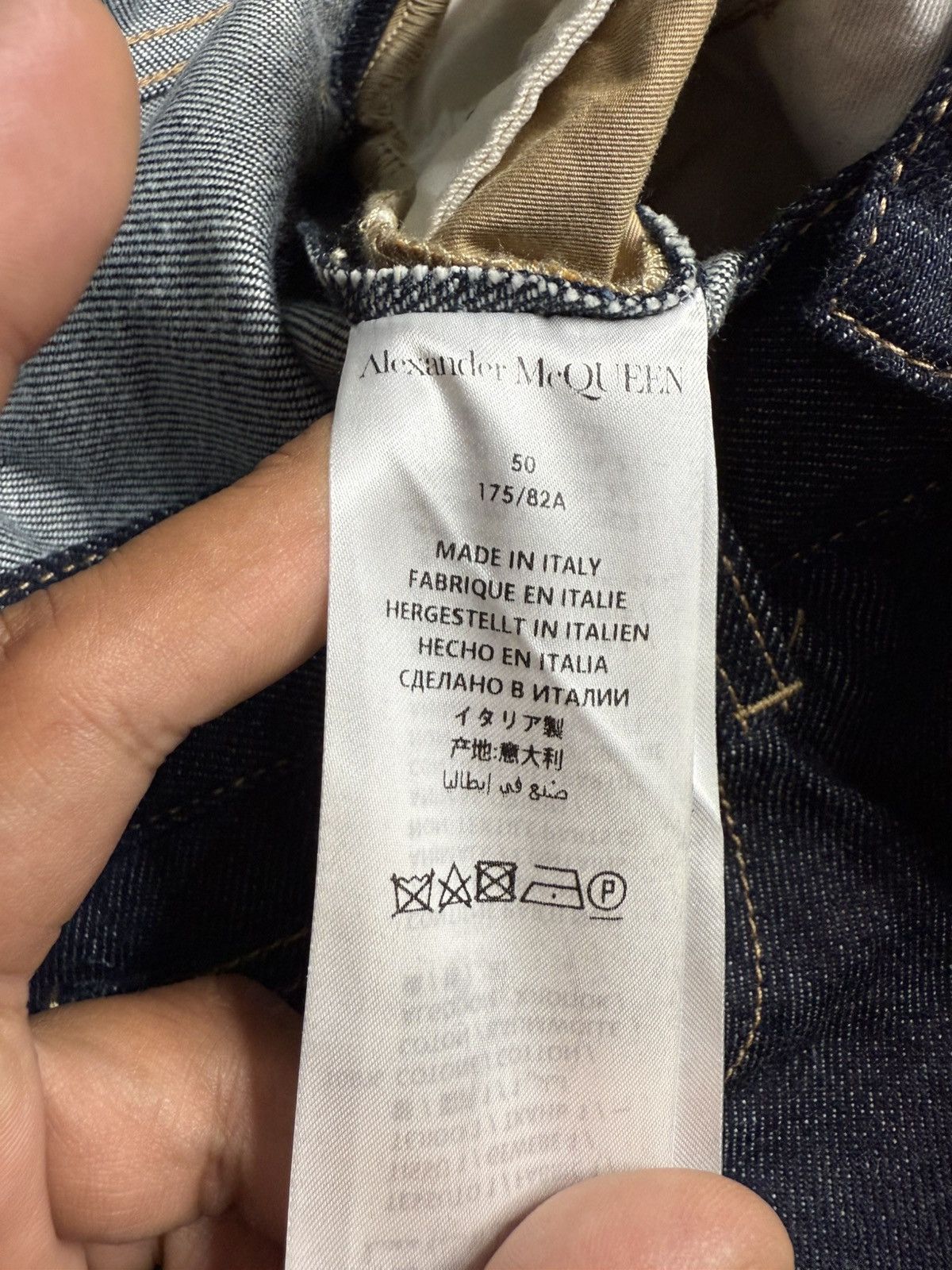 Alexander McQueen Alexander Mcqueen F/W 19 Hybrid Blue Gabardine Panel Jeans Size US 32 / EU 48 - 17 Thumbnail