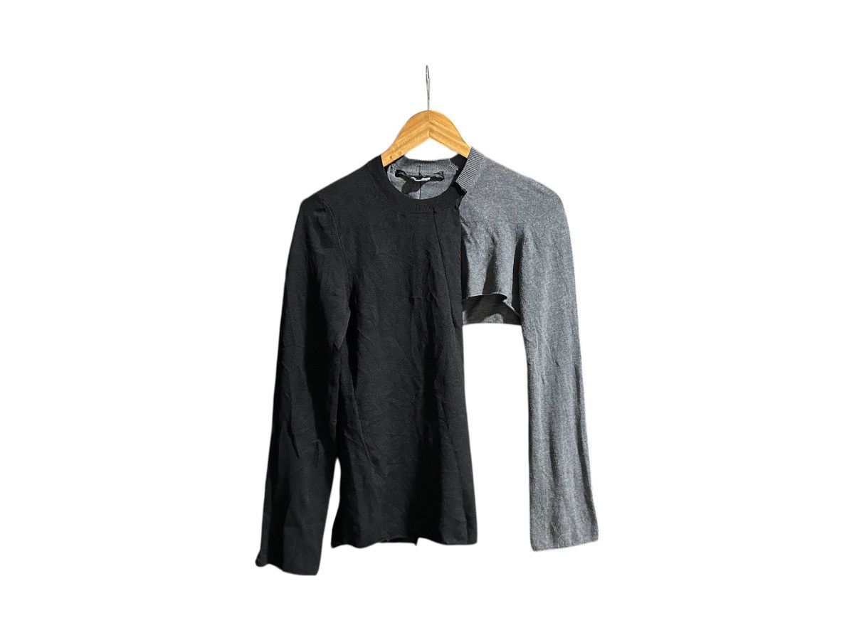 Comme des Garcons 🔥Comme Des Garcons Asymmetric Split Deconstructed Knit Ls Size US M / EU 48-50 / 2 - 1 Thumbnail