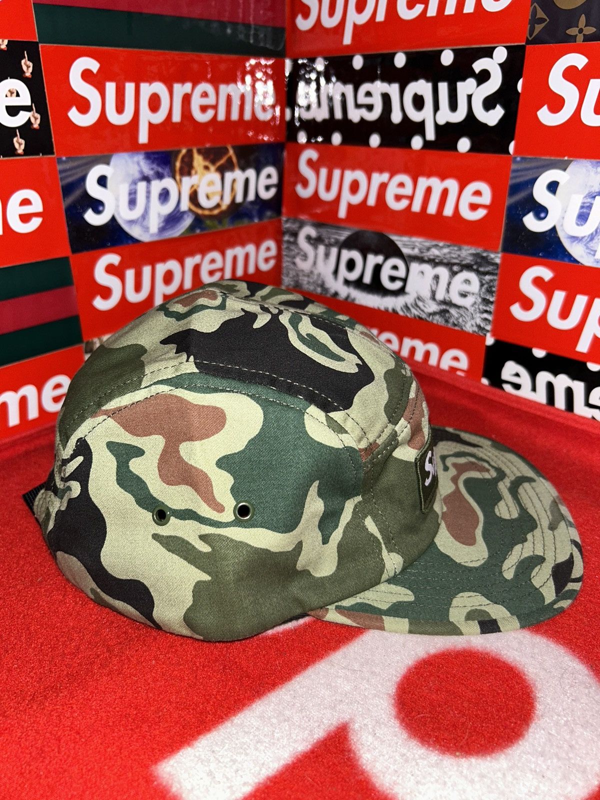 Supreme Supreme Utility Camp Cap Camo SS13 Green Box Logo NEW HAT Size ONE SIZE - 3 Thumbnail